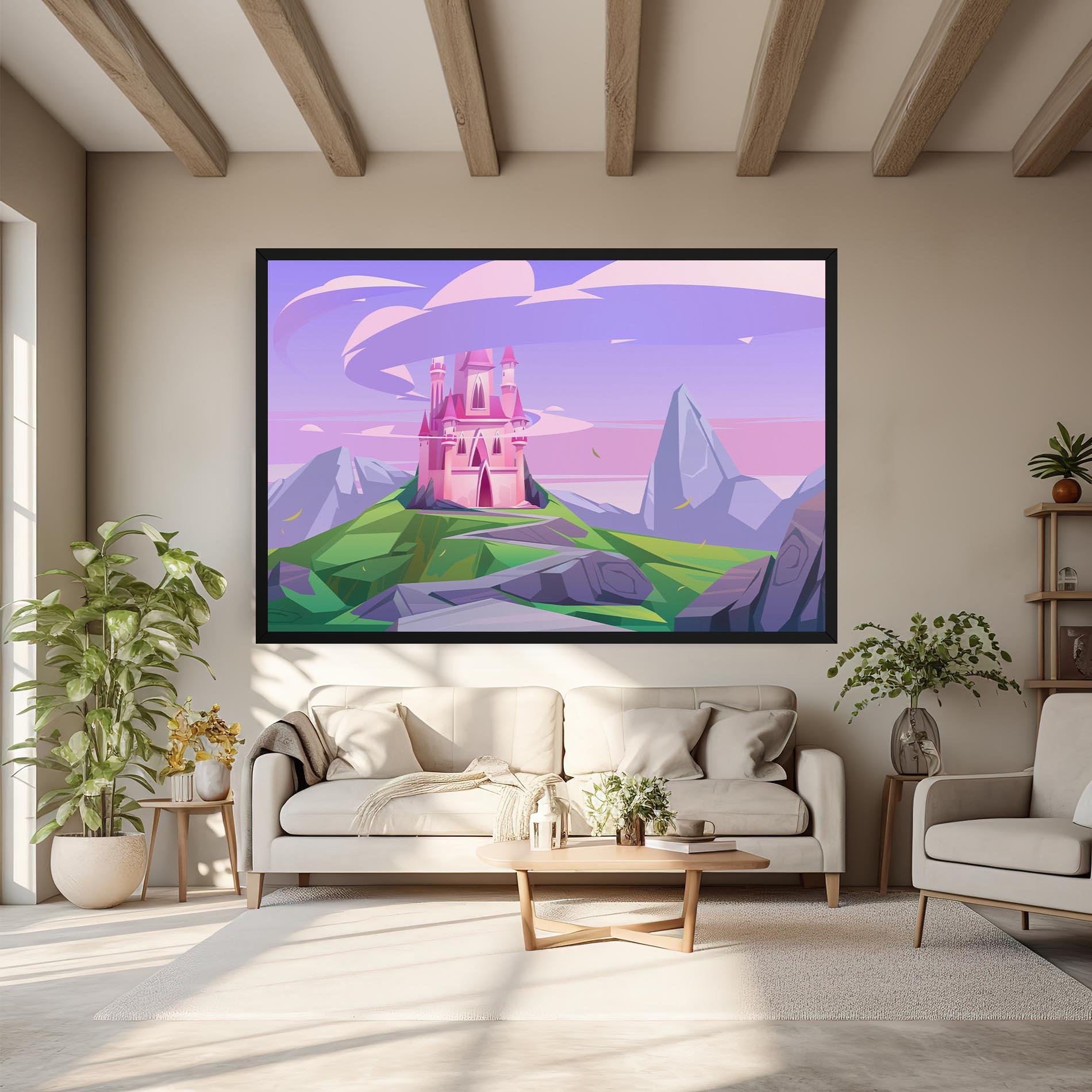 Obraz na Płótnie Pink Castle mockup 6