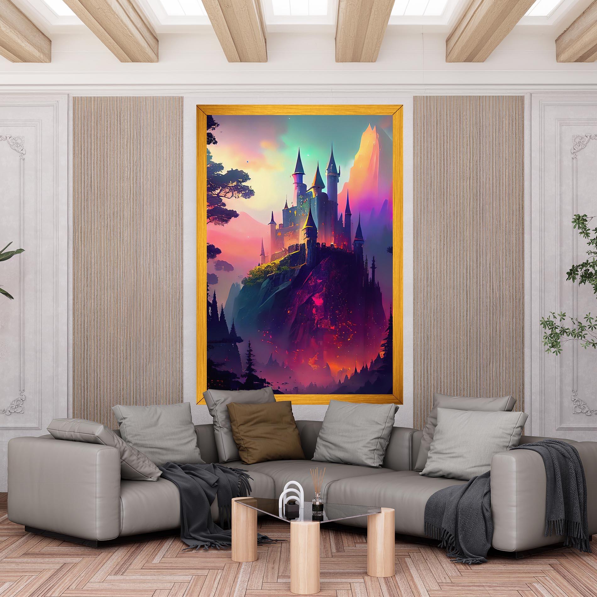 Obraz na Płótnie Purple Orange Castle mockup 6