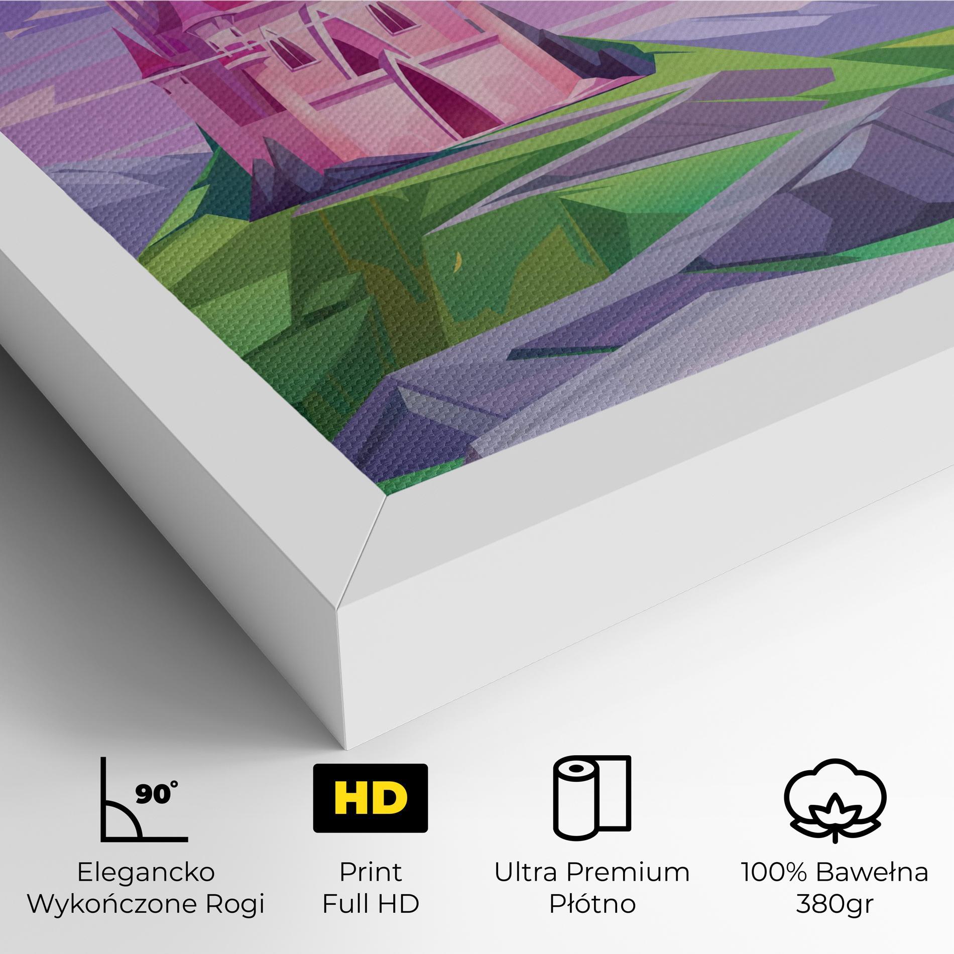 Obraz na Płótnie Pink Castle mockup 4