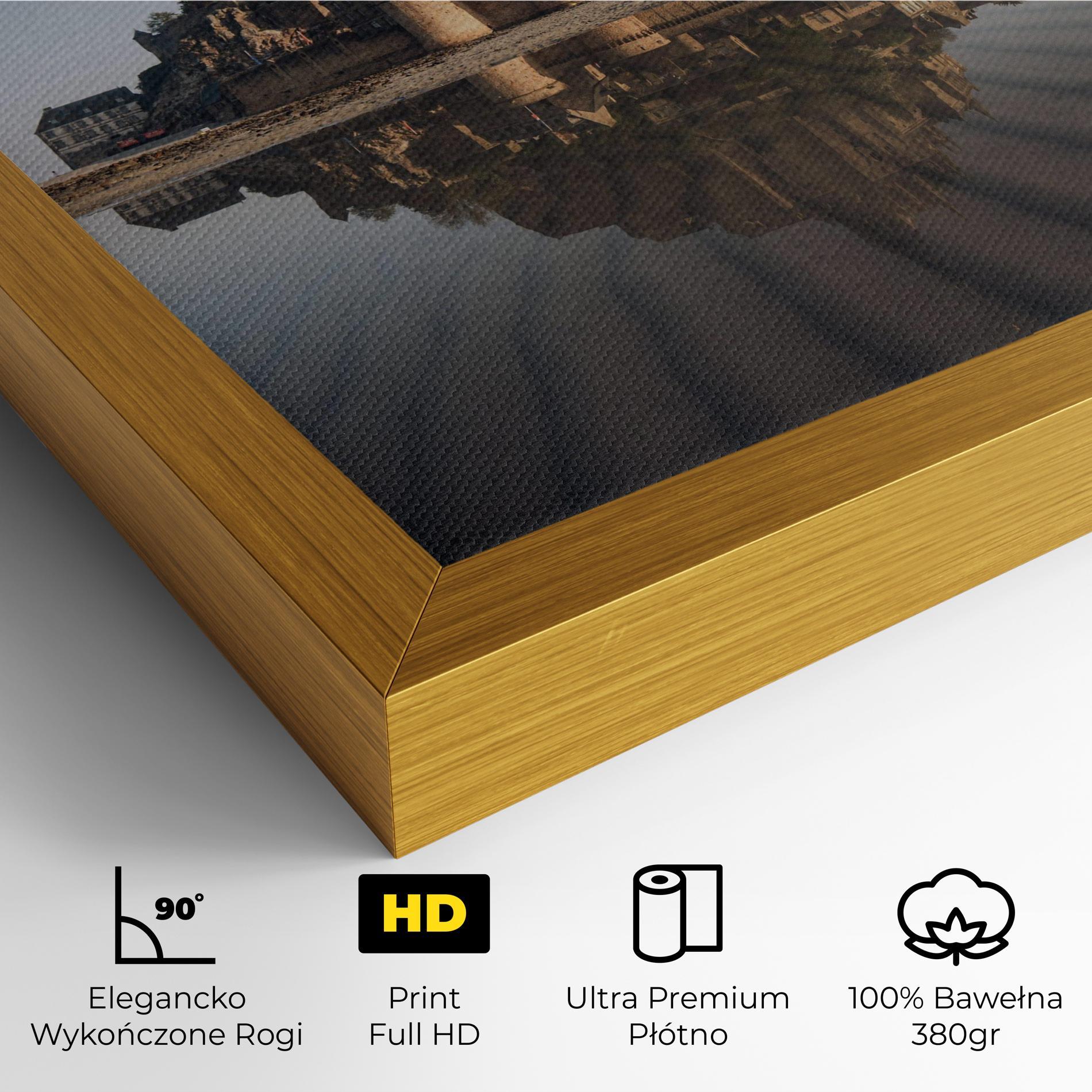 Obraz na Płótnie Castle Reflection mockup 4