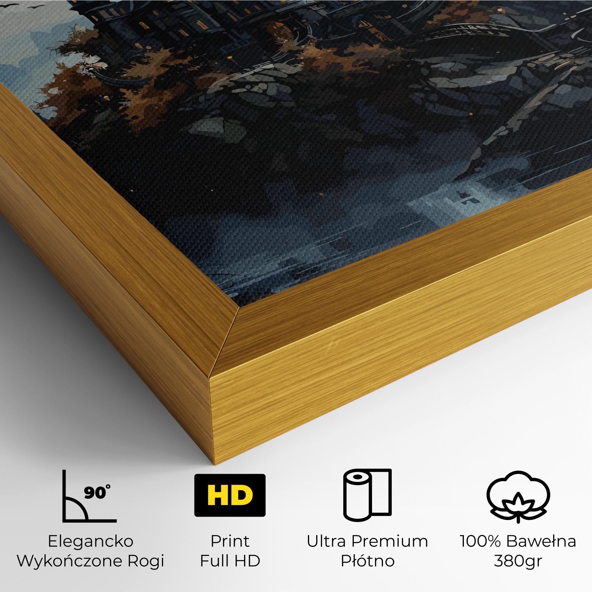 Obraz na Płótnie Grey Big Castle mockup 4