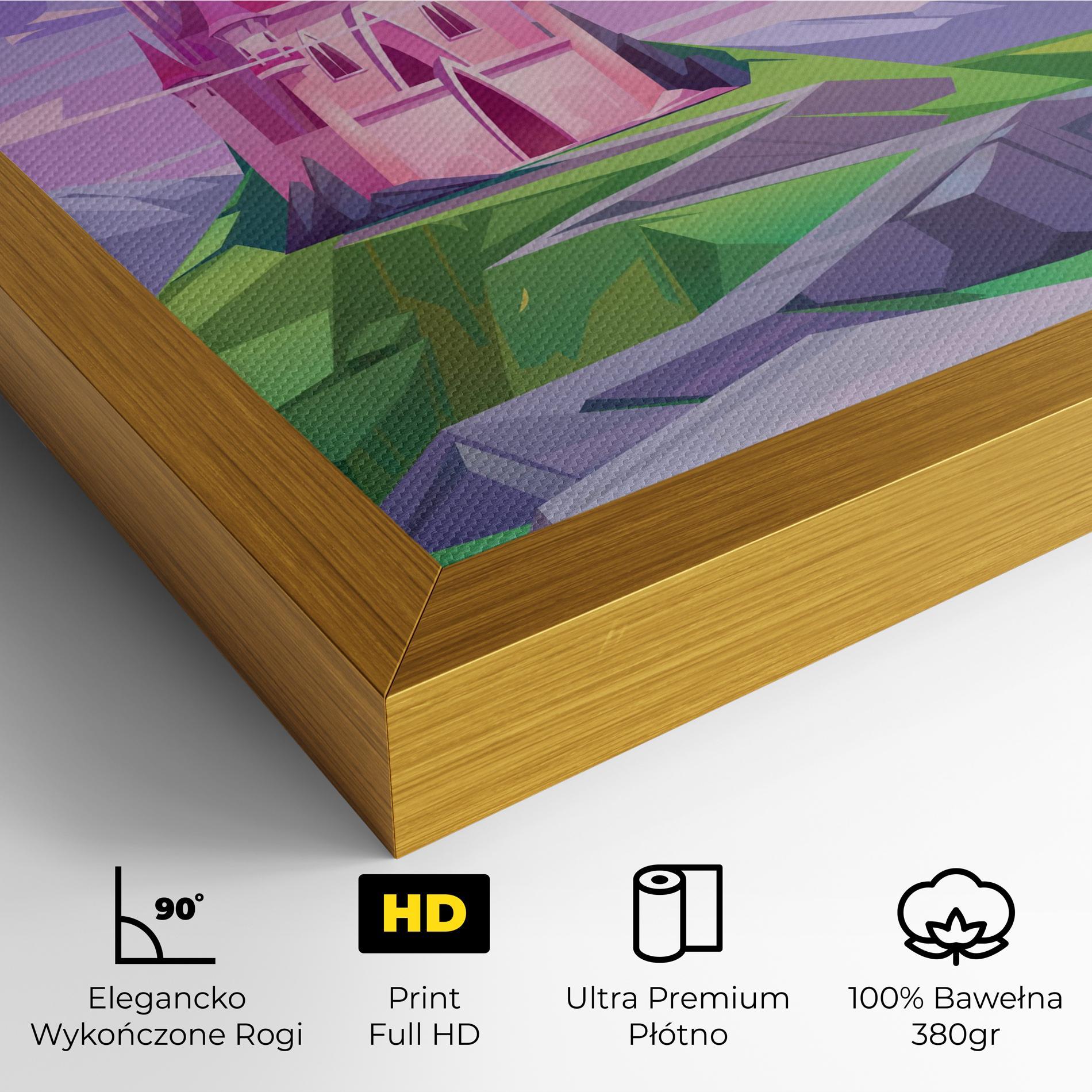 Obraz na Płótnie Pink Castle mockup 4