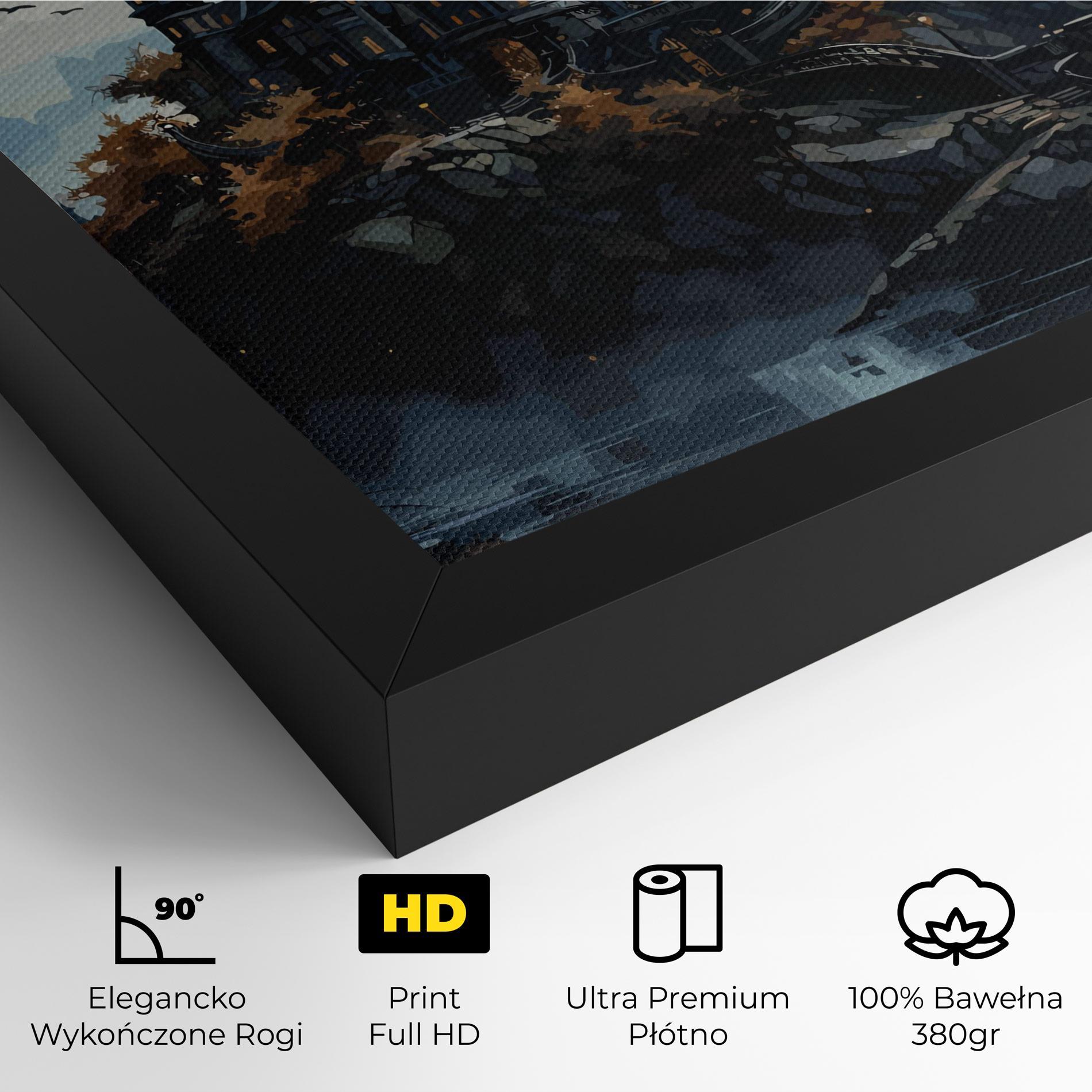 Obraz na Płótnie Grey Big Castle mockup 4