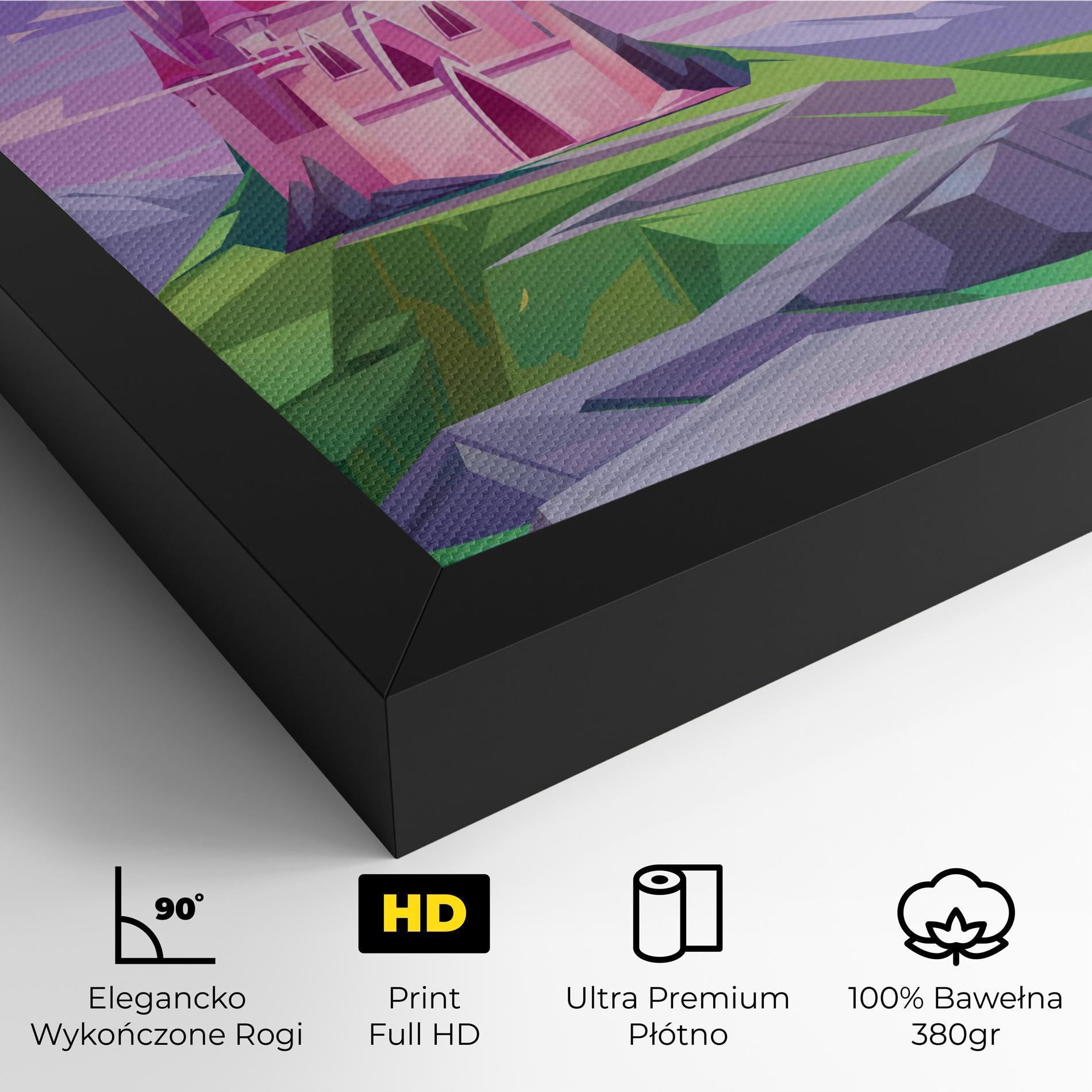 Obraz na Płótnie Pink Castle mockup 4