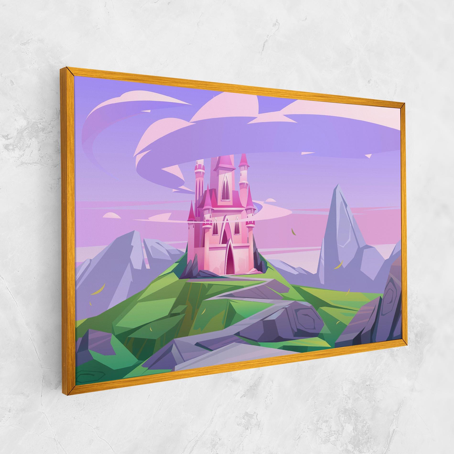 Obraz na Płótnie Pink Castle mockup 1