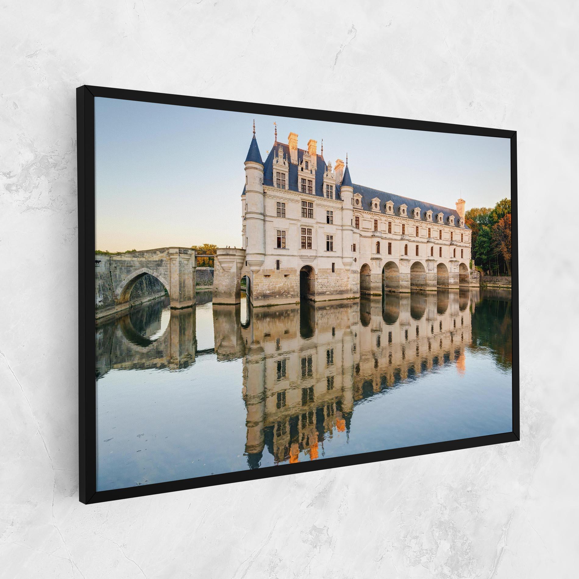 Obraz na Płótnie Chateau Chenonceau Castle mockup 1