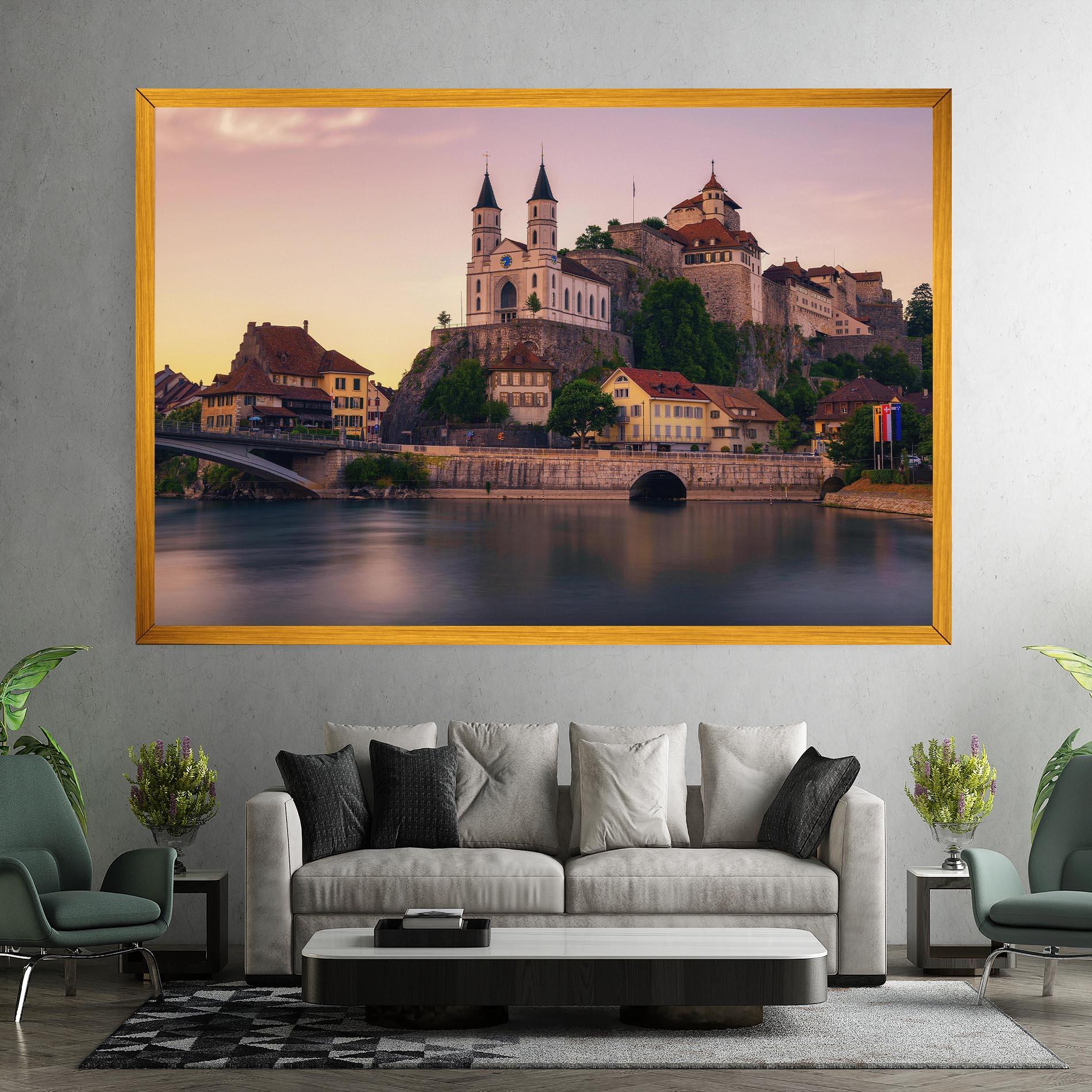 Obraz na Płótnie Aarburg Castle mockup 7