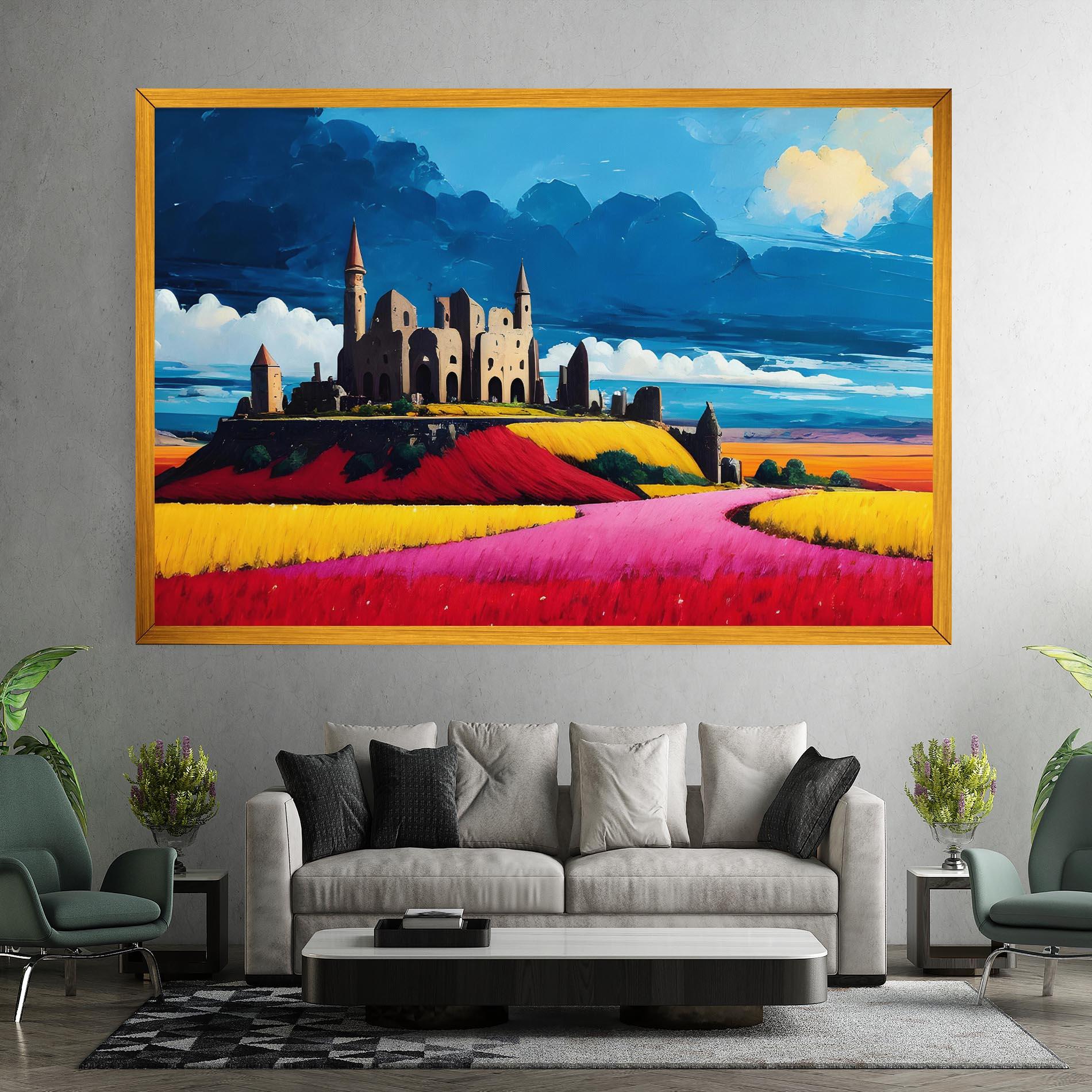 Obraz na Płótnie Antique Building Art mockup 7