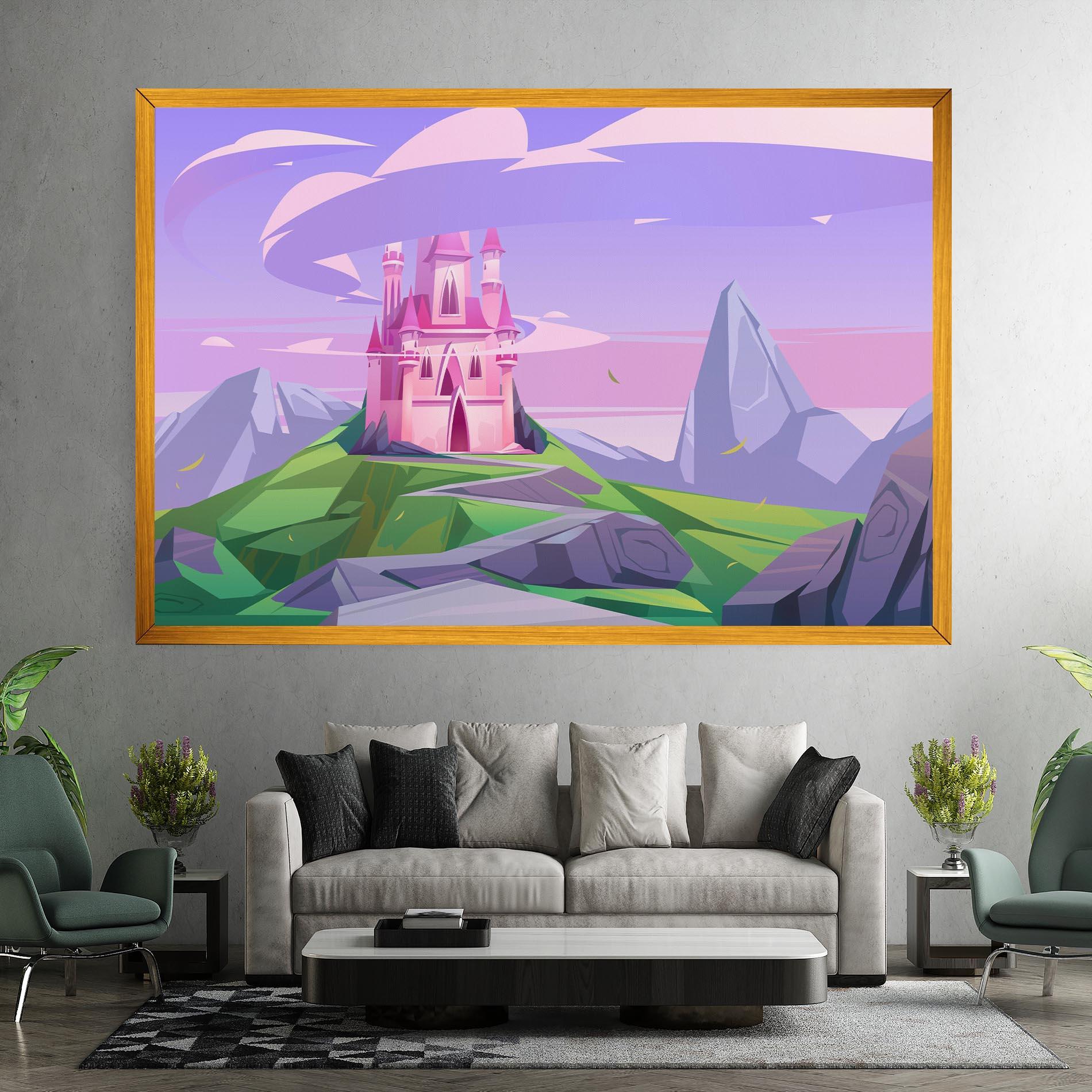Obraz na Płótnie Pink Castle mockup 7