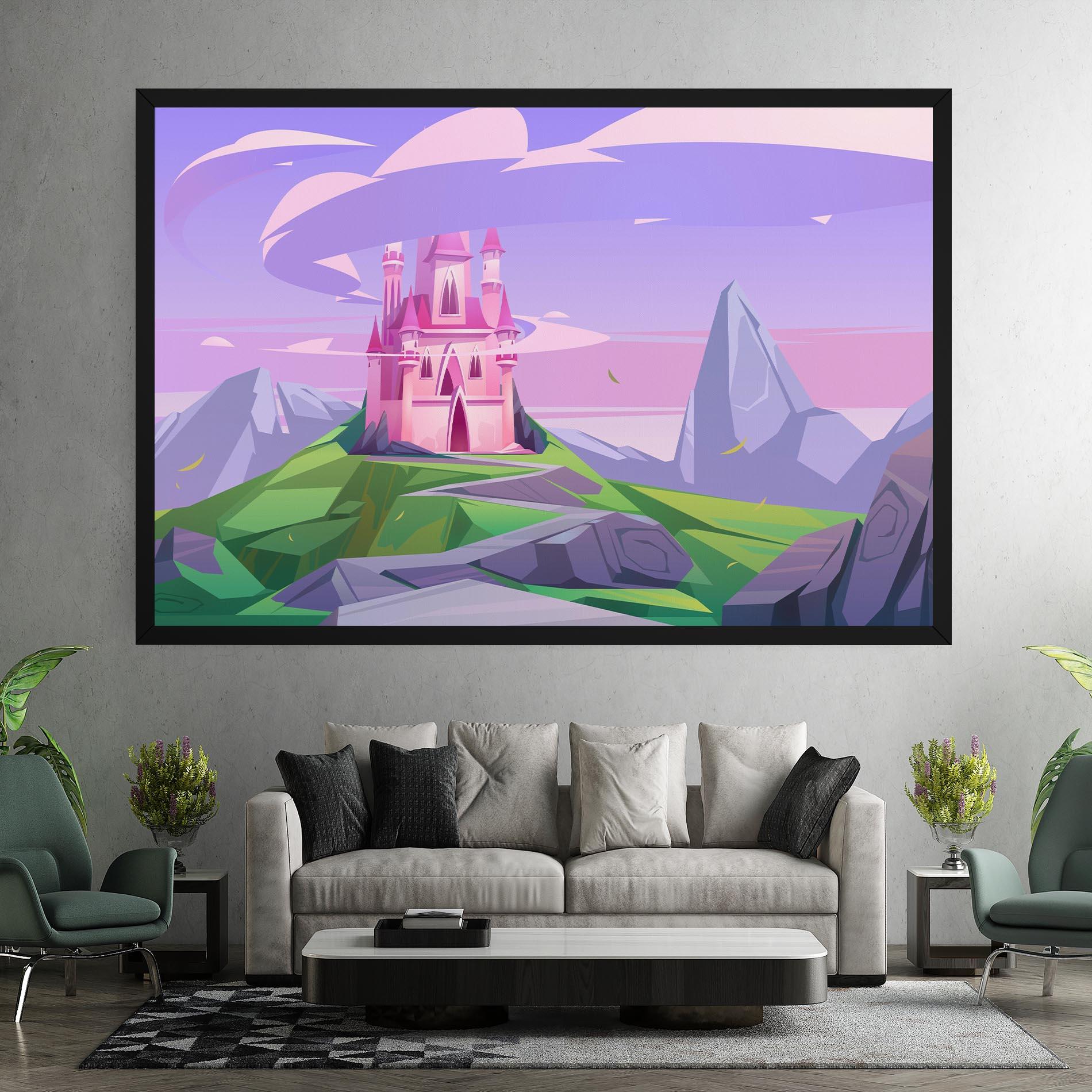 Obraz na Płótnie Pink Castle mockup 7