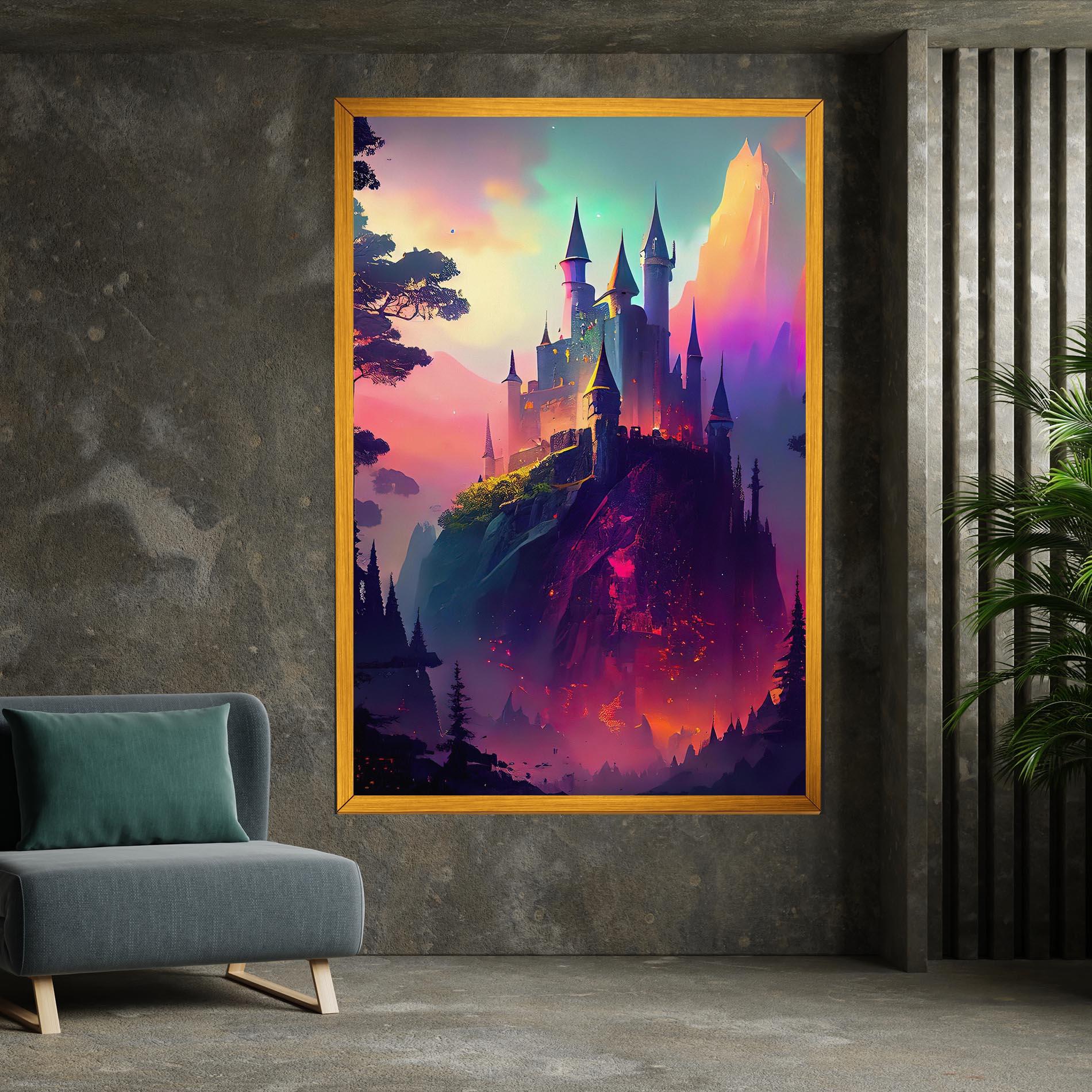 Obraz na Płótnie Purple Orange Castle mockup 7