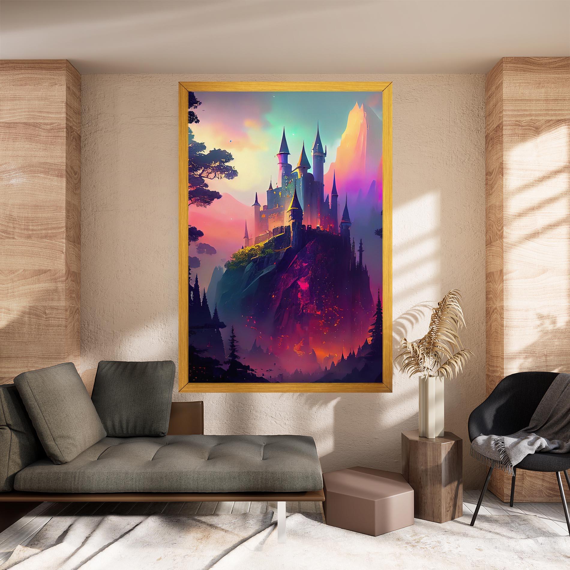 Obraz na Płótnie Purple Orange Castle mockup 8