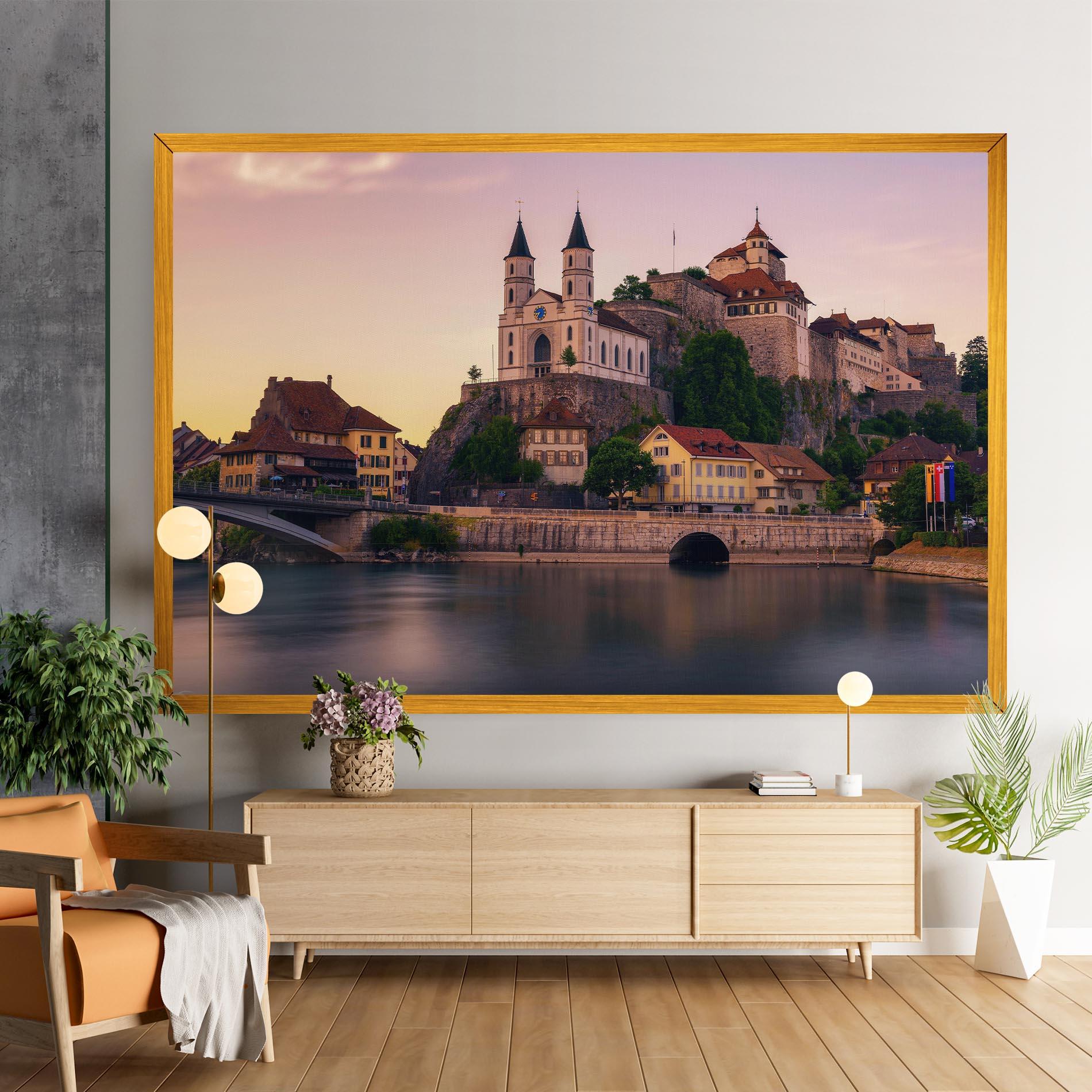 Obraz na Płótnie Aarburg Castle mockup 9