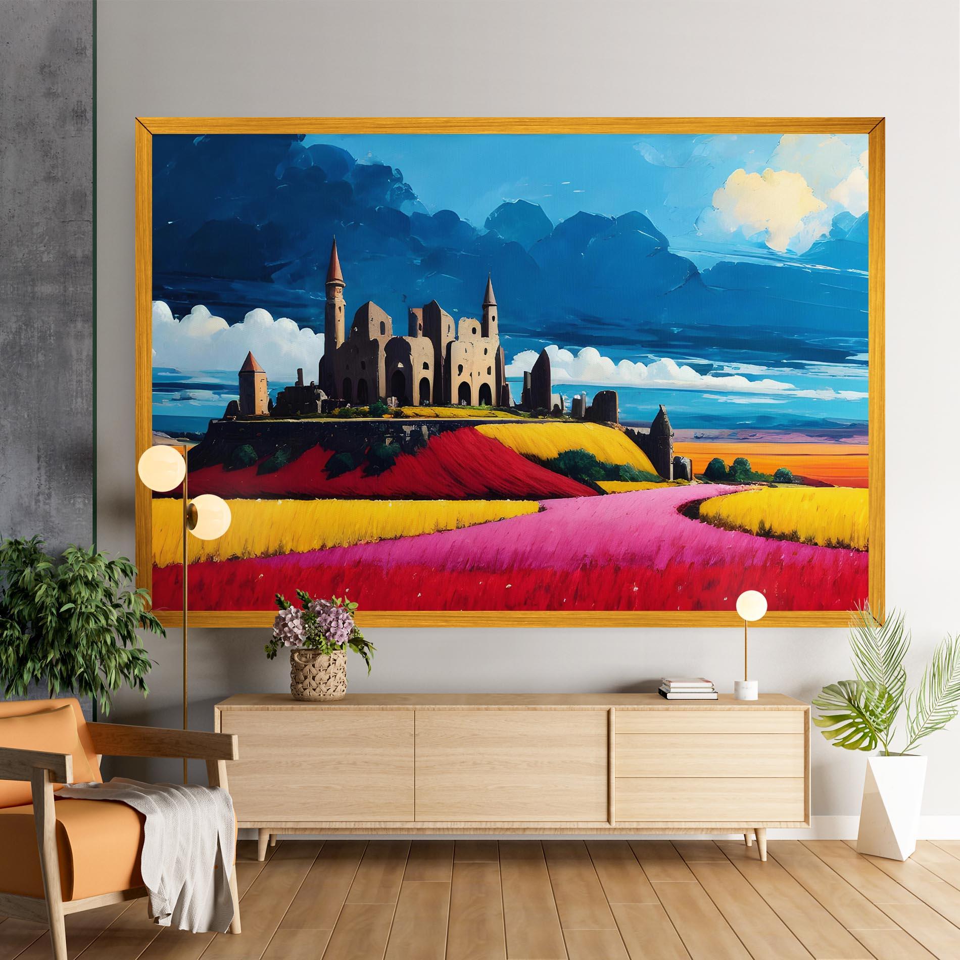 Obraz na Płótnie Antique Building Art mockup 9