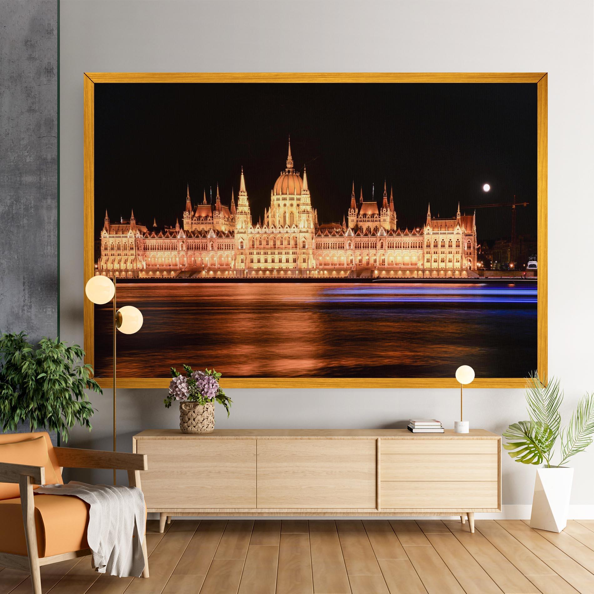 Obraz na Płótnie Night Reflection mockup 9