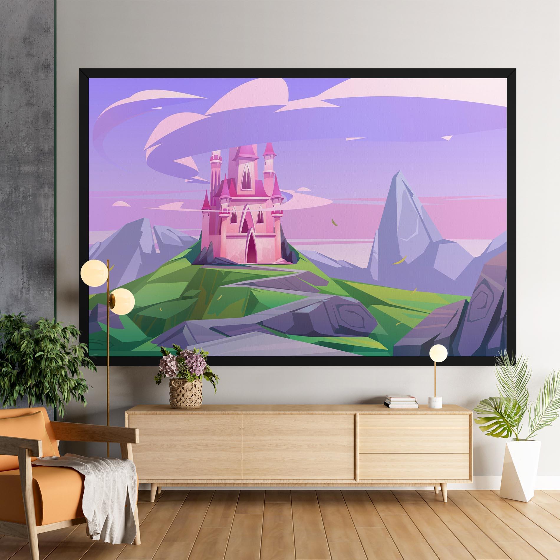 Obraz na Płótnie Pink Castle mockup 9
