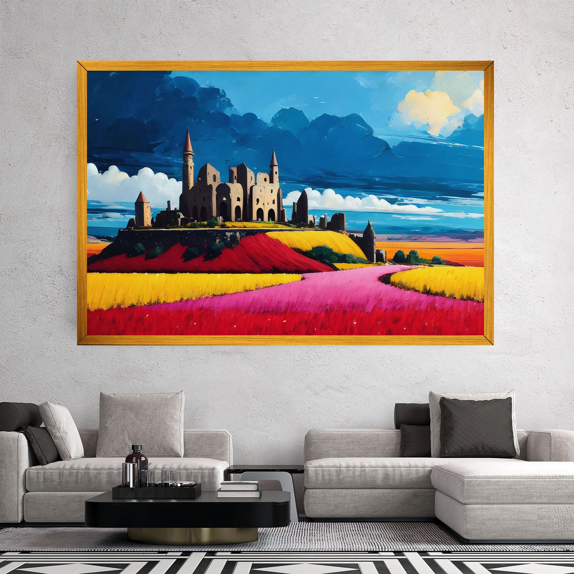 Obraz na Płótnie Antique Building Art mockup 2