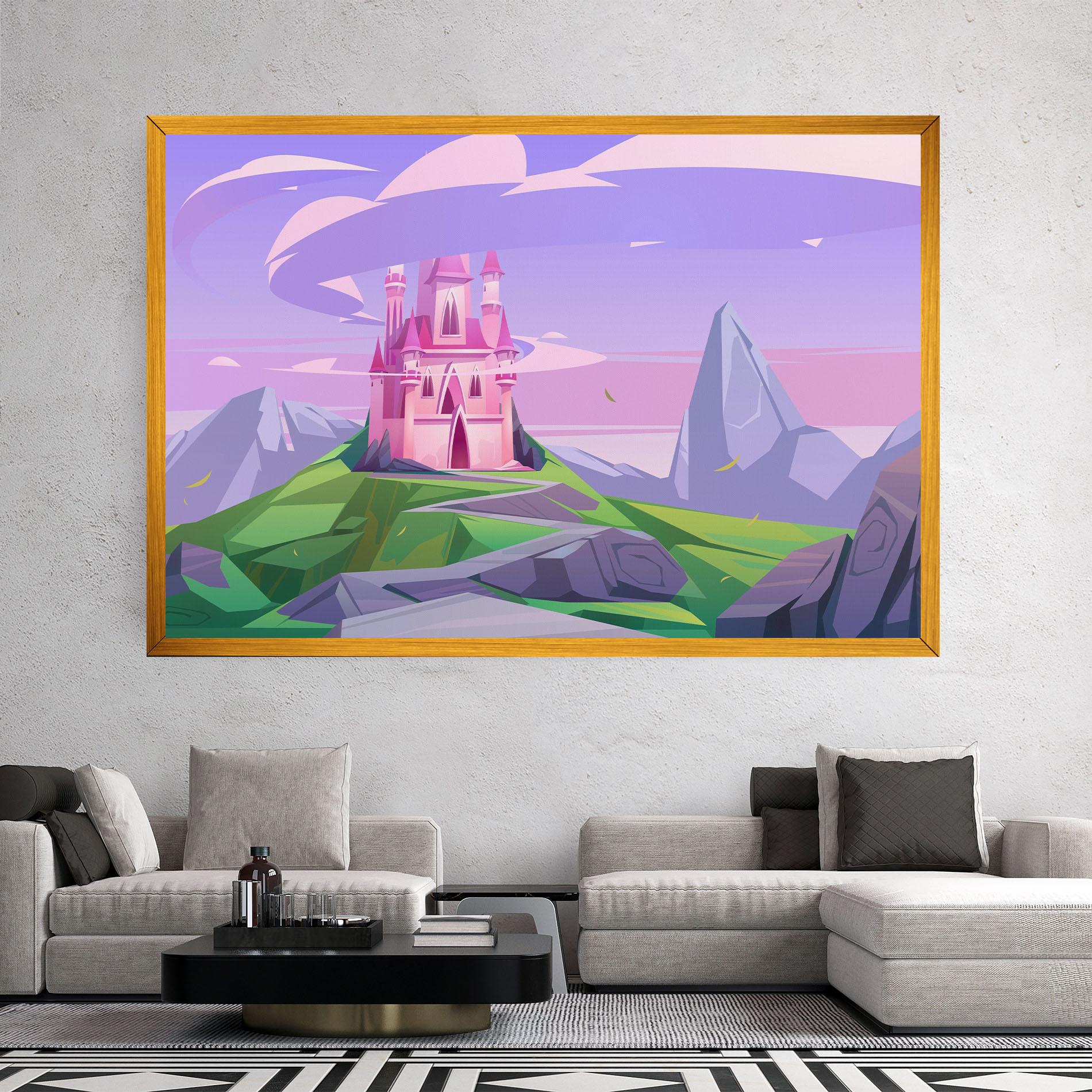 Obraz na Płótnie Pink Castle mockup 2