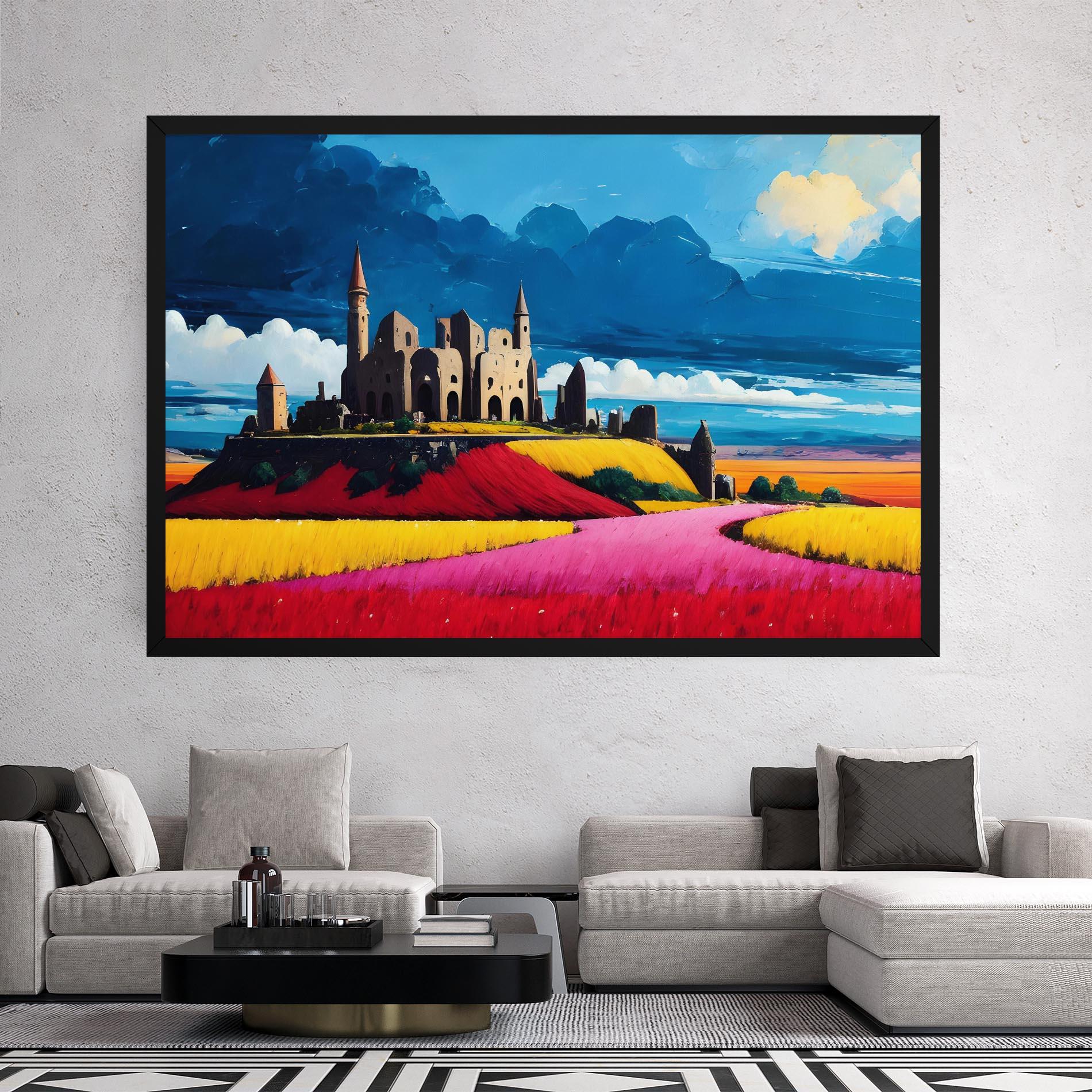 Obraz na Płótnie Antique Building Art mockup 2