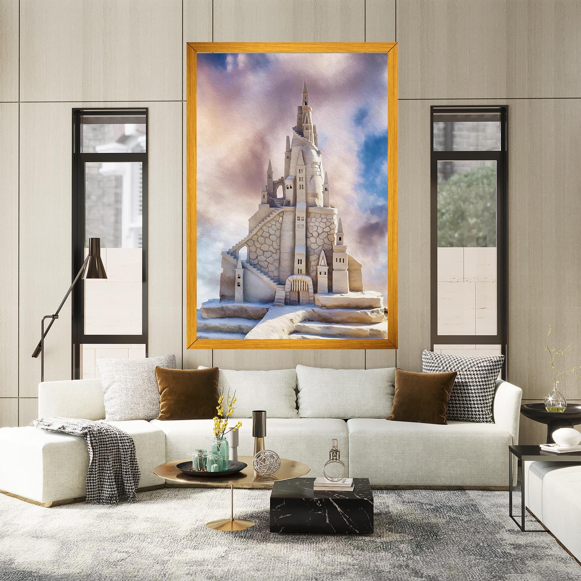 Obraz na Płótnie Cream Castle mockup 2