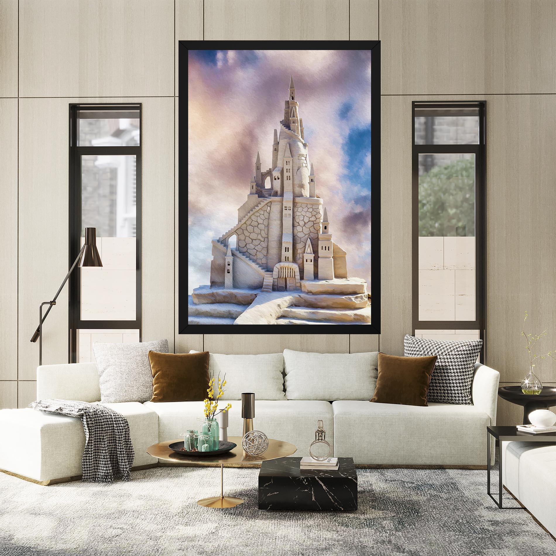 Obraz na Płótnie Cream Castle mockup 2