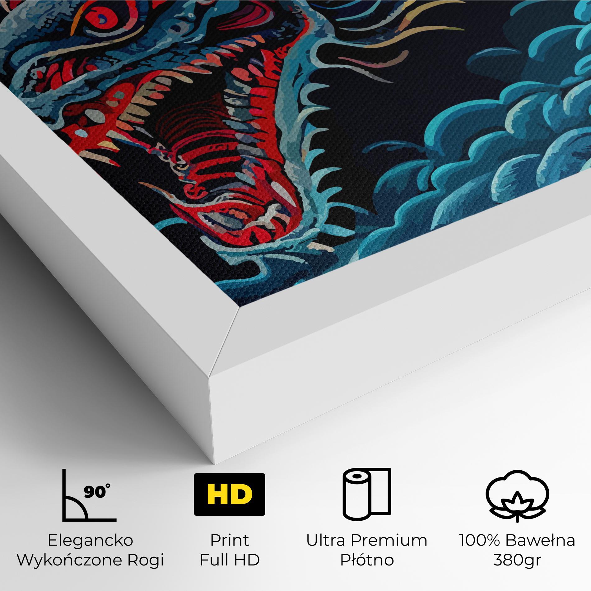 Obraz na Płótnie Cloud Dragon mockup 4