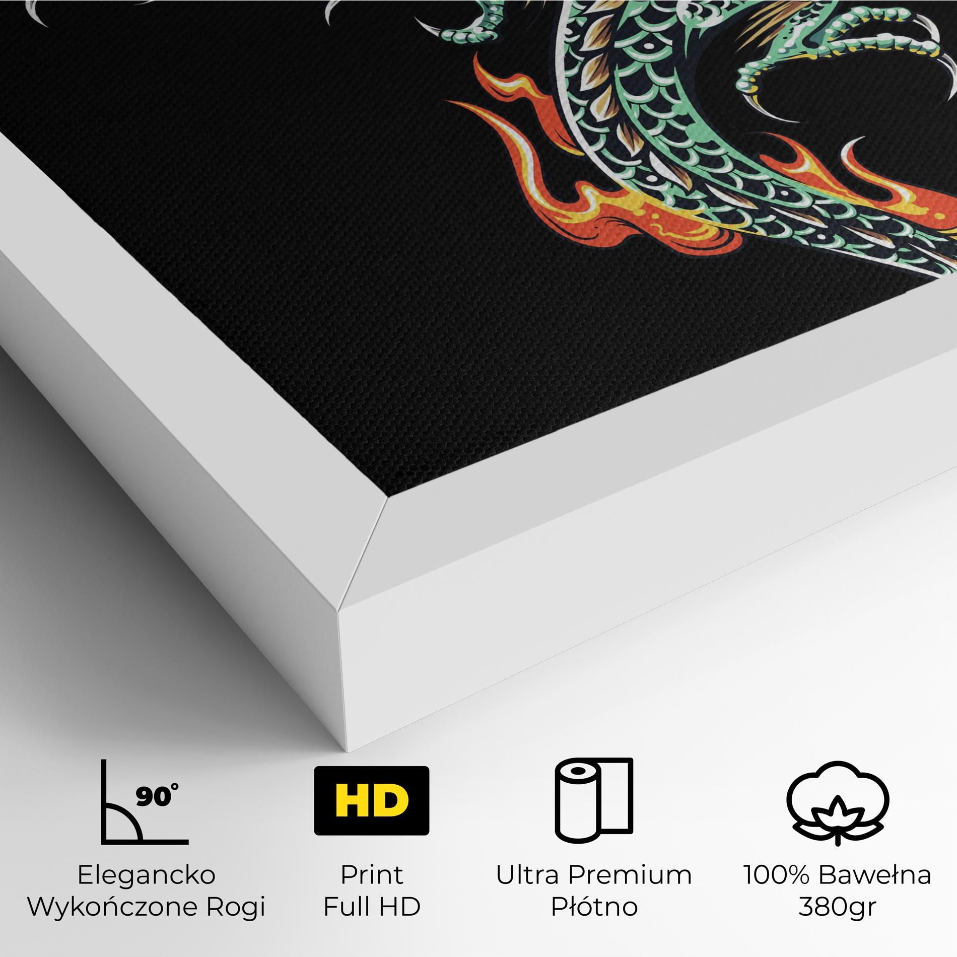 Green Fire Dragon mockup 4