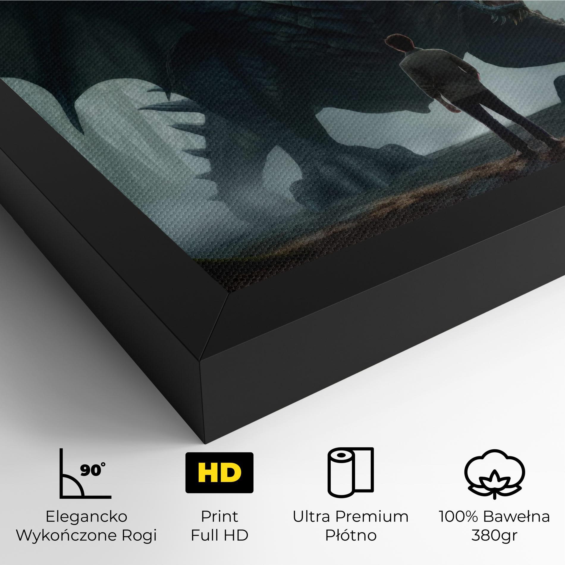 Obraz na Płótnie Huge Dragon Fantasy mockup 4