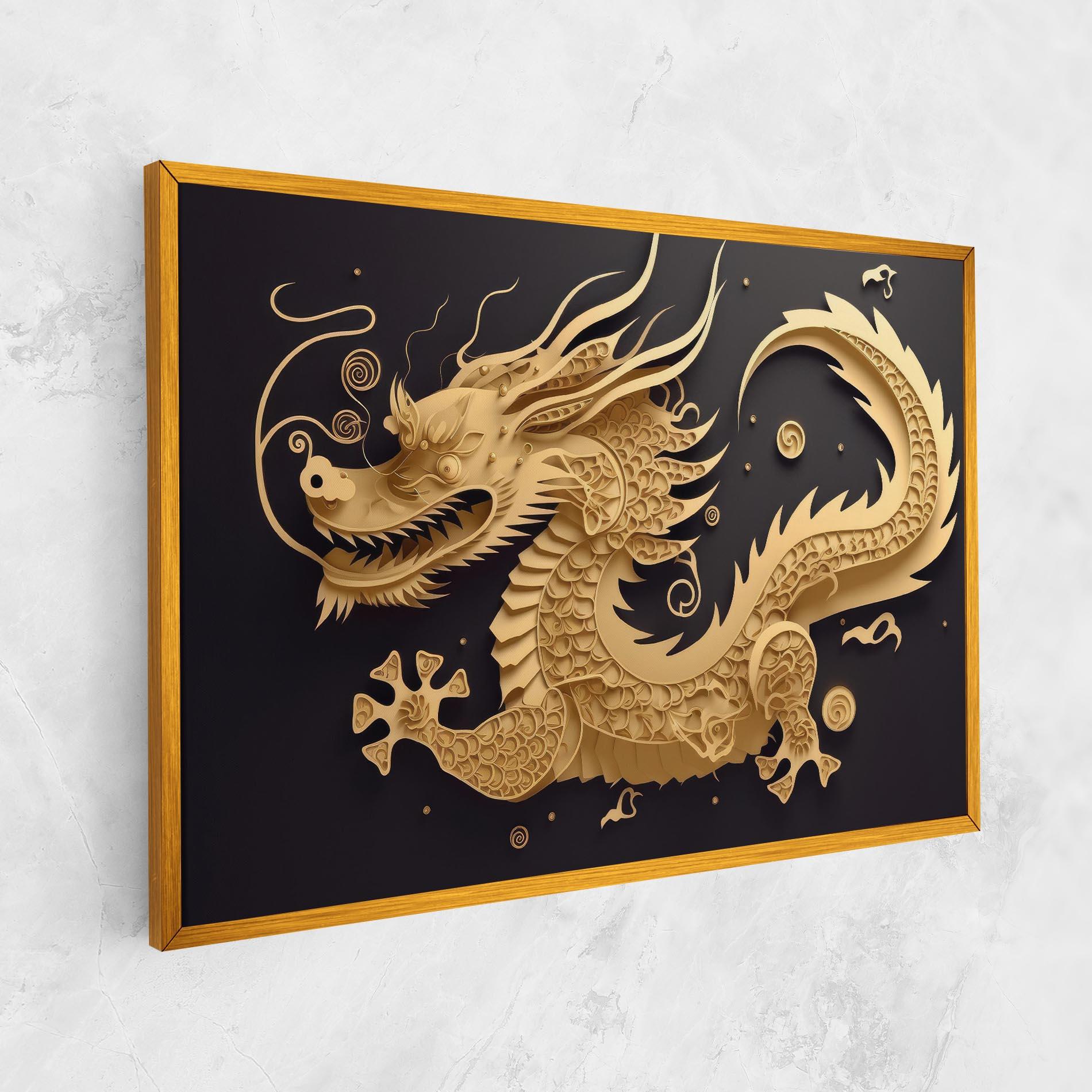 Obraz na Płótnie Dragon Zodiac Sign mockup 1