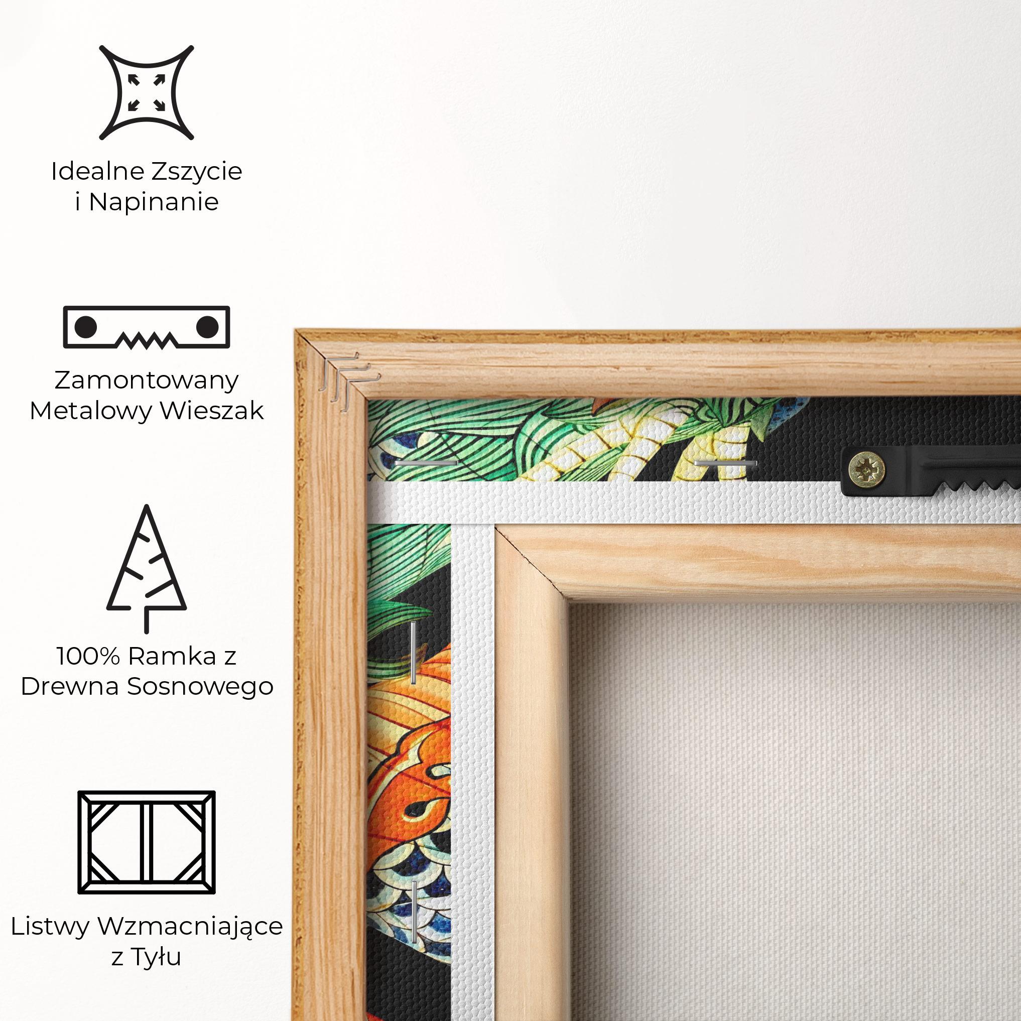 Obraz na Płótnie Chinese Dragon And Tiger mockup 5