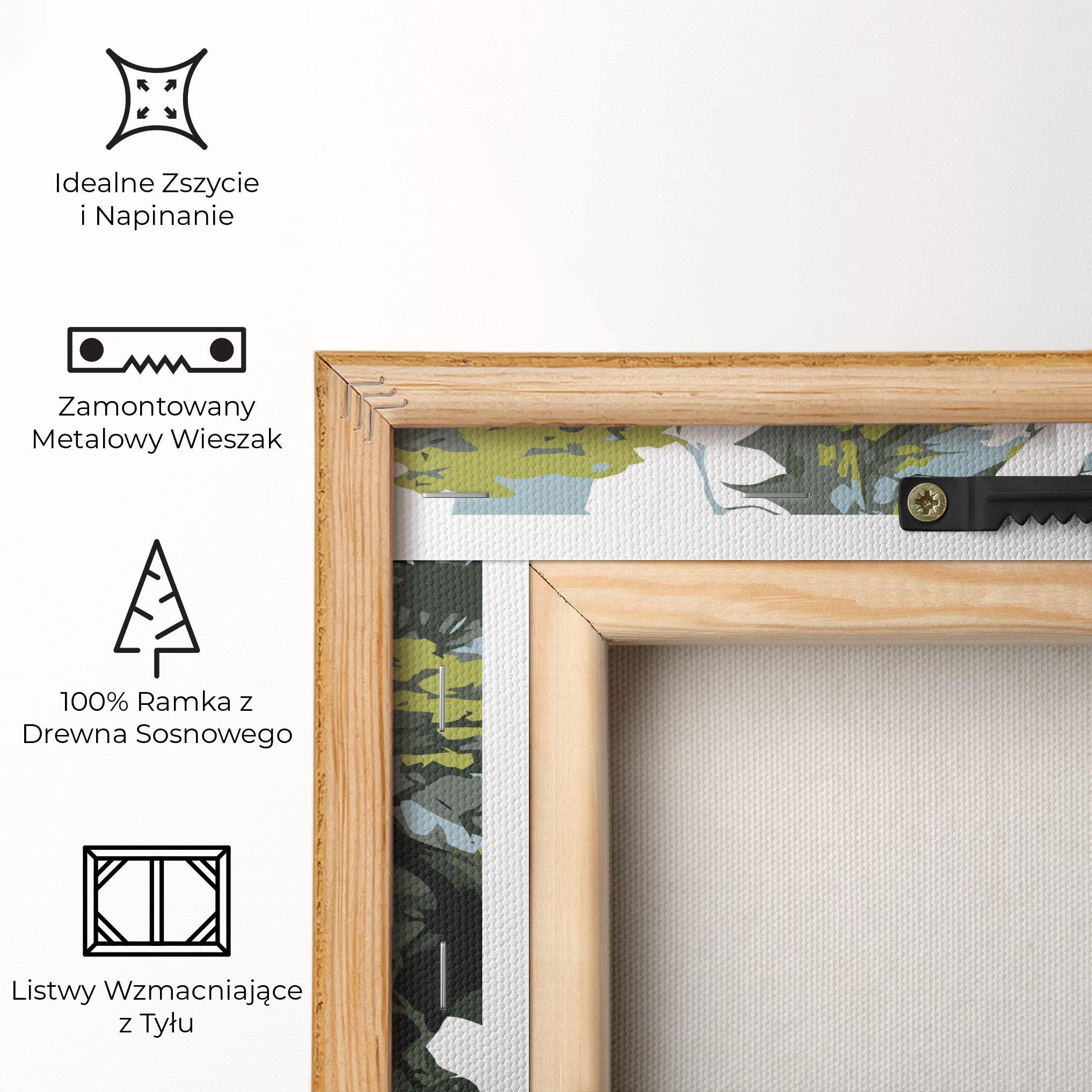 Obraz na Płótnie Grey Nature Dragon mockup 5