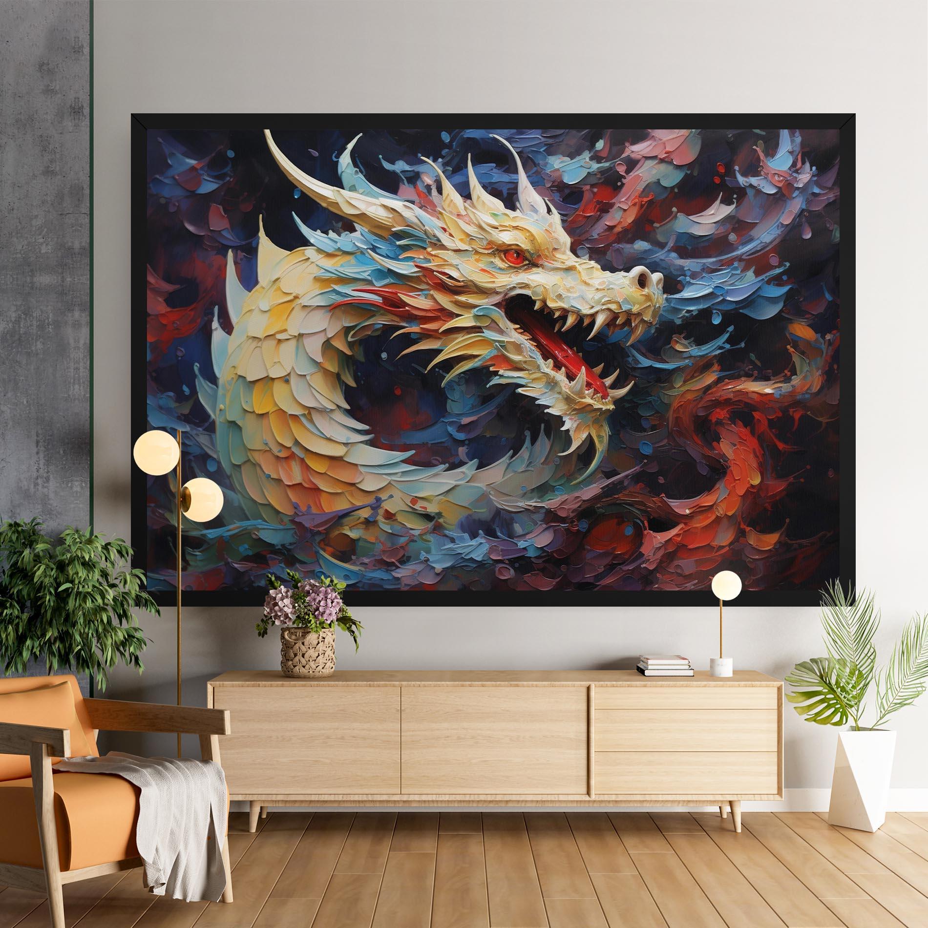 Obraz na Płótnie Fantasy Dragon Art mockup 9