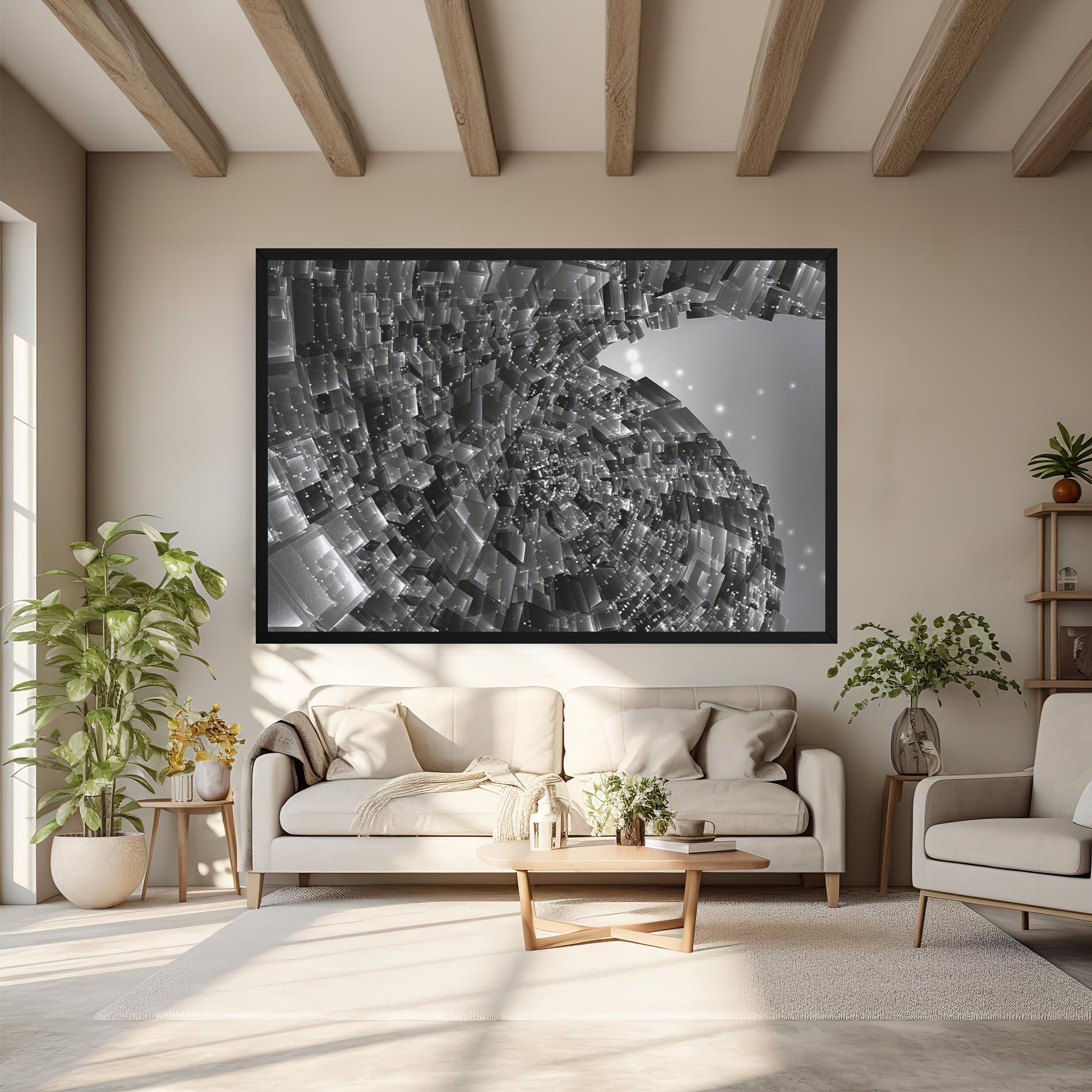 Obraz na Płótnie Grey Shape View mockup 6