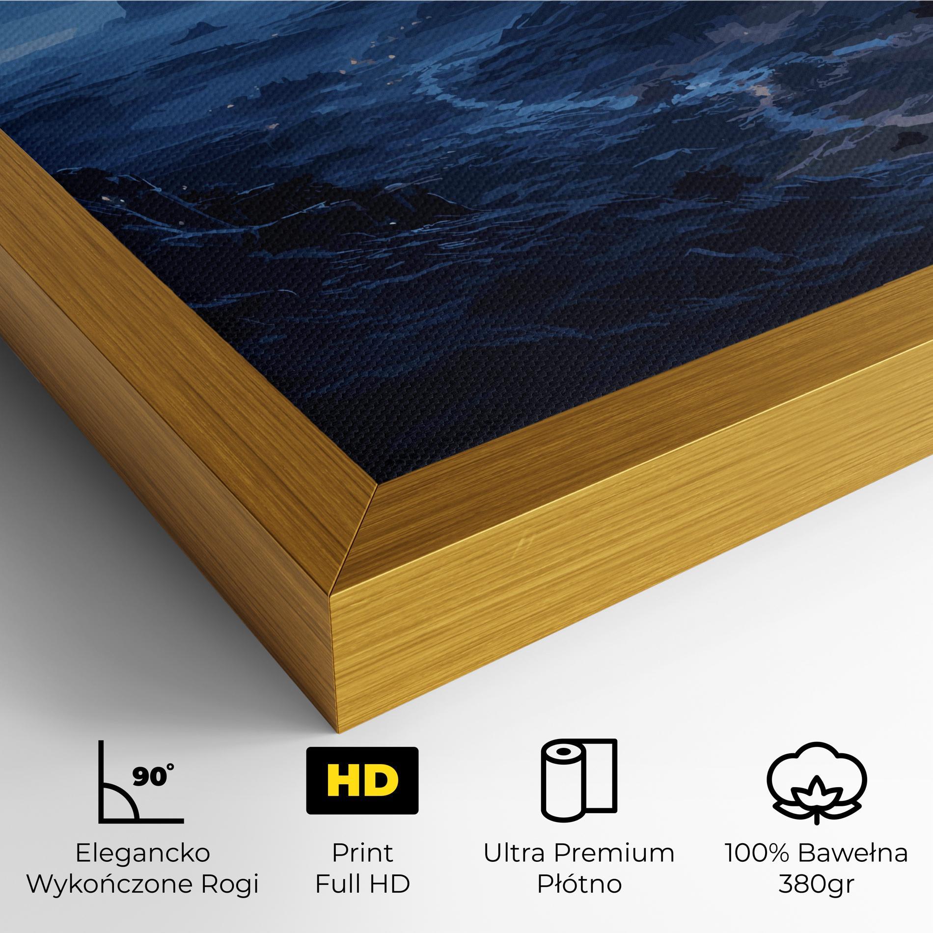 Obraz na Płótnie Blue Art World mockup 4