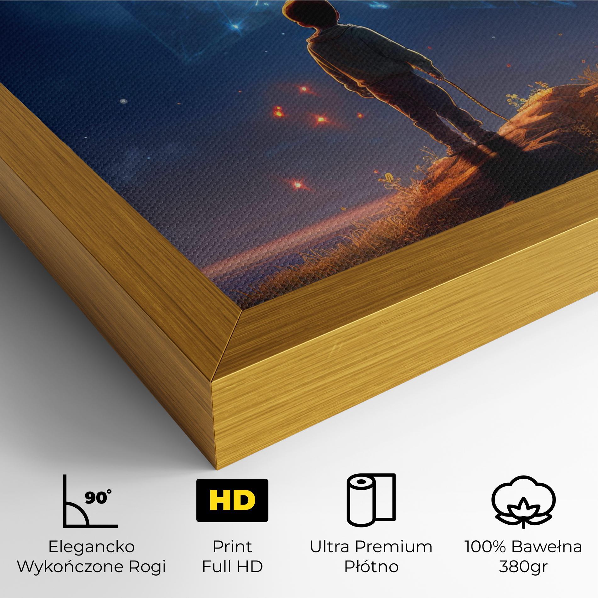 Obraz na Płótnie Blue Star Floating mockup 4