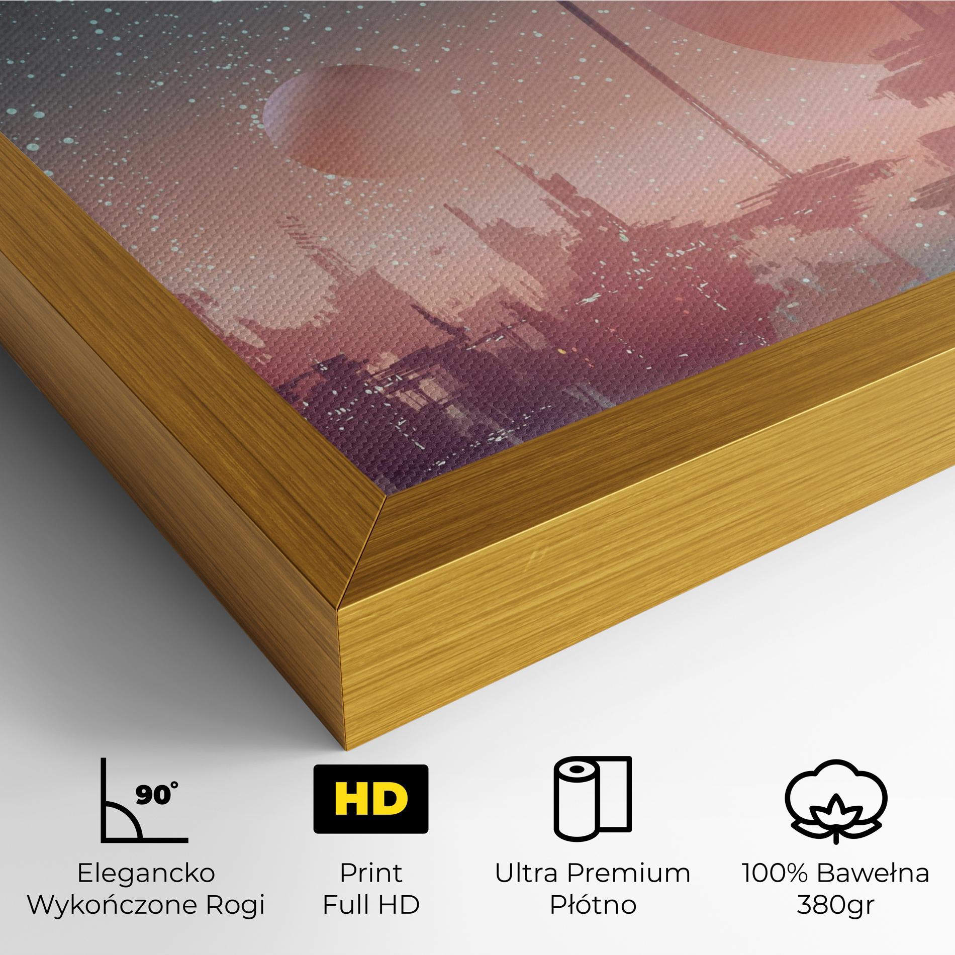 Obraz na Płótnie Futuristic Alien Buildings mockup 4