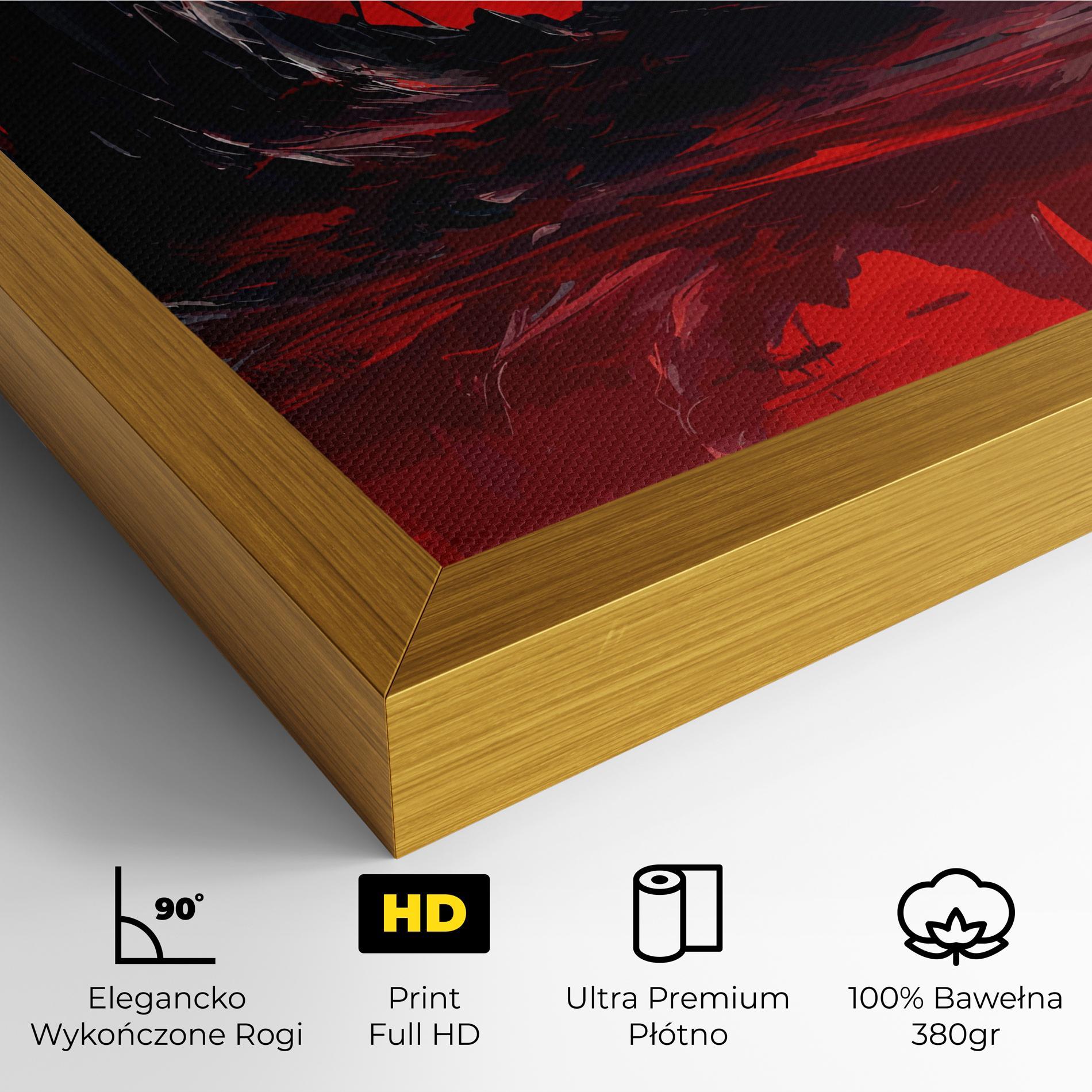 Obraz na Płótnie Red Moon World mockup 4