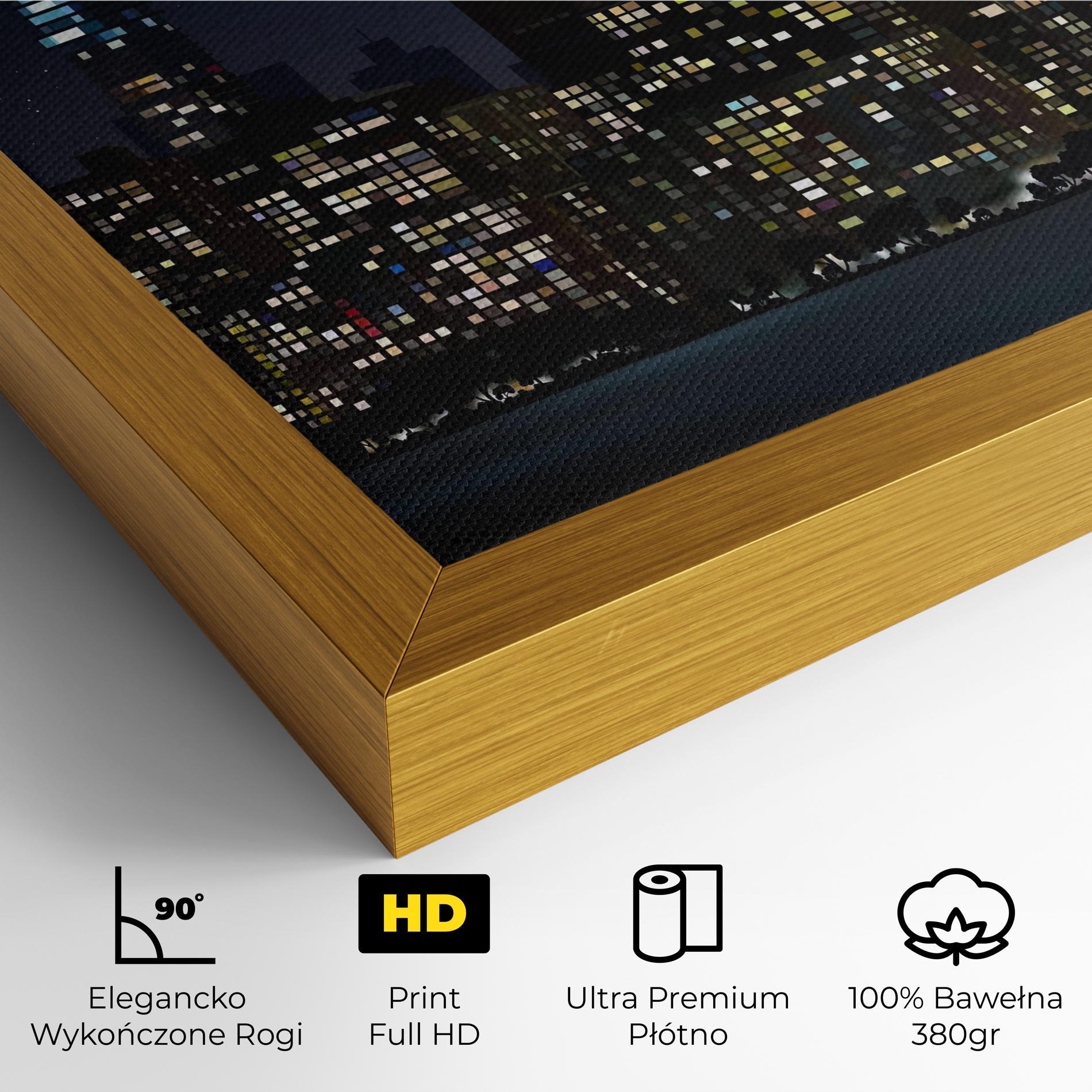 Obraz na Płótnie Urban City Night mockup 4