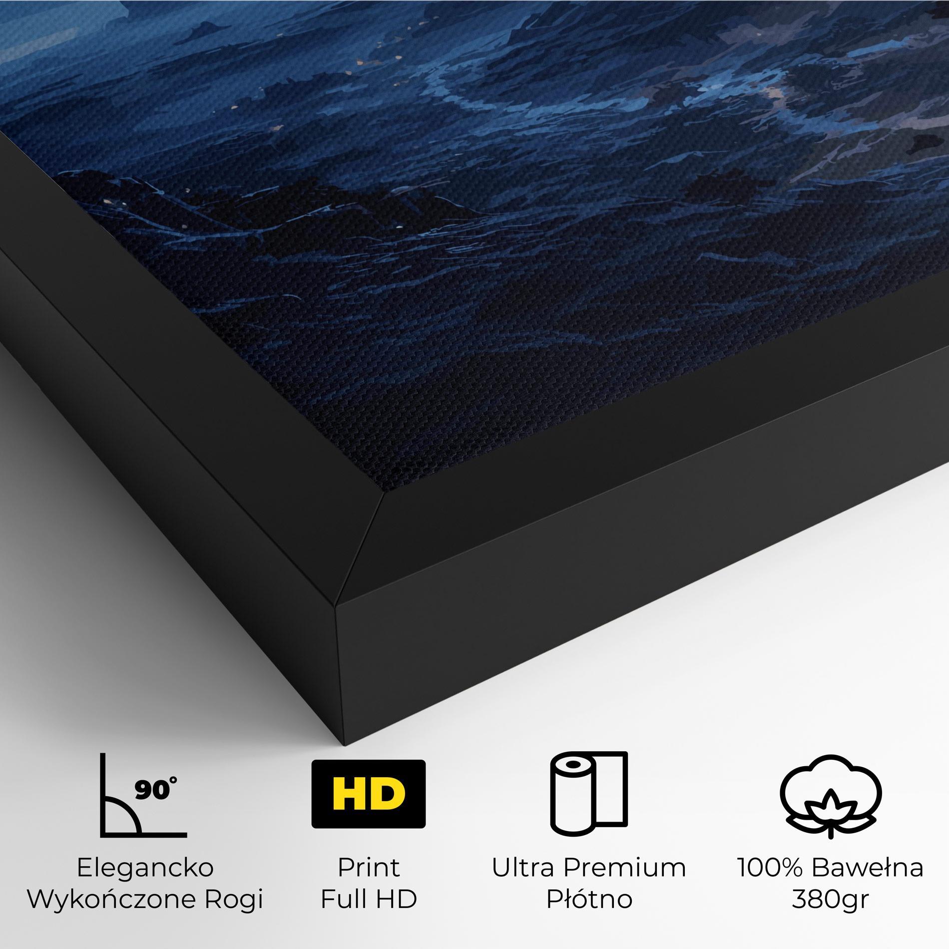 Obraz na Płótnie Blue Art World mockup 4