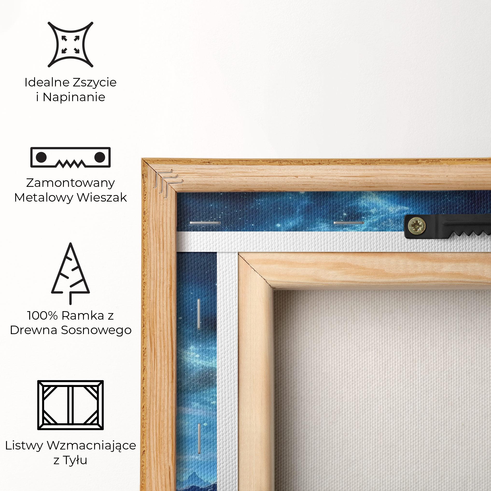 Obraz na Płótnie Space Planets And Stars mockup 5