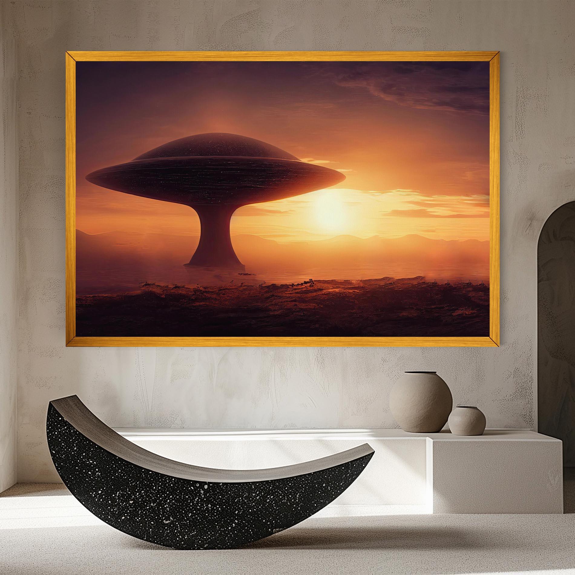 Obraz na Płótnie Fantasy Science Fiction mockup 8