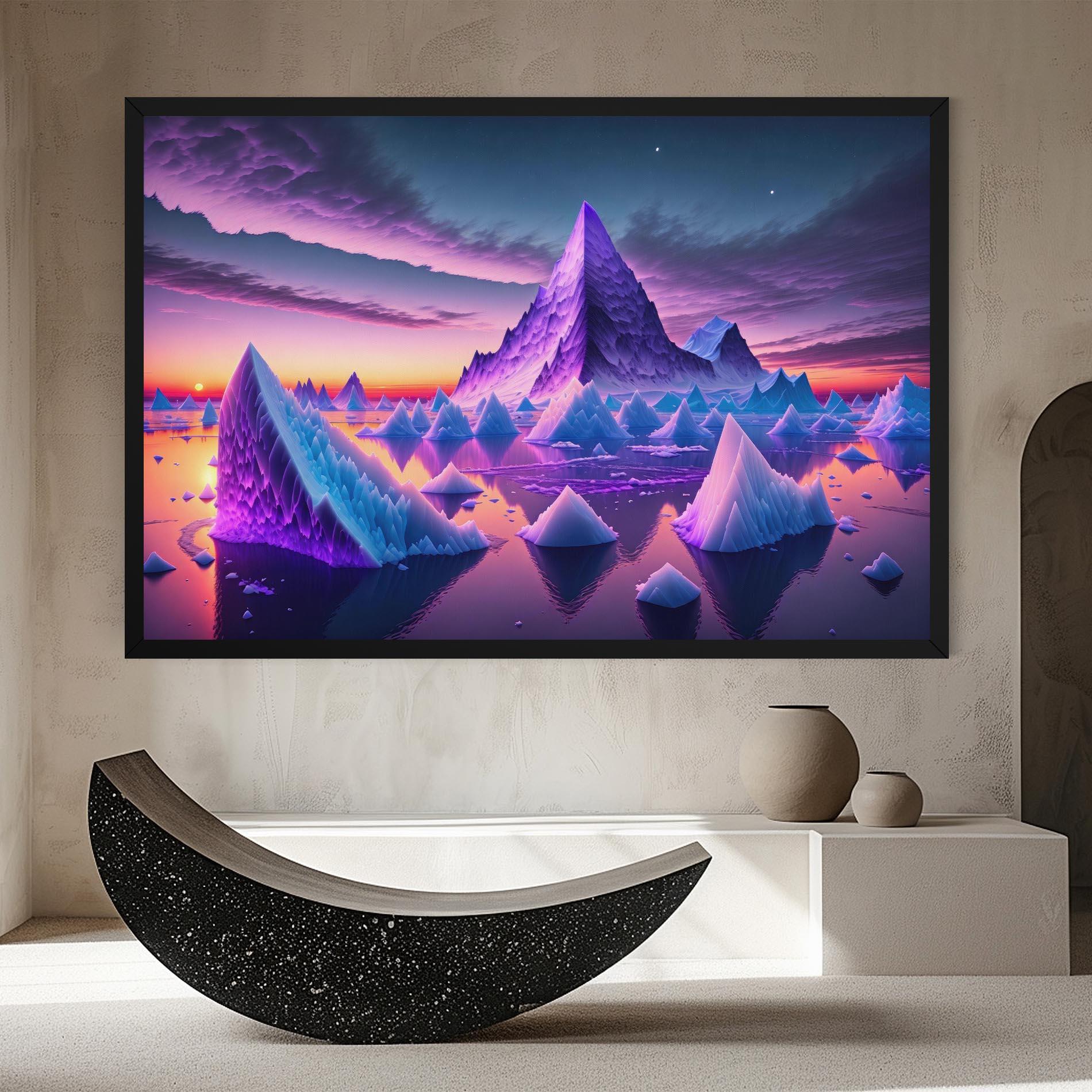 Obraz na Płótnie Floating Iceberg mockup 8