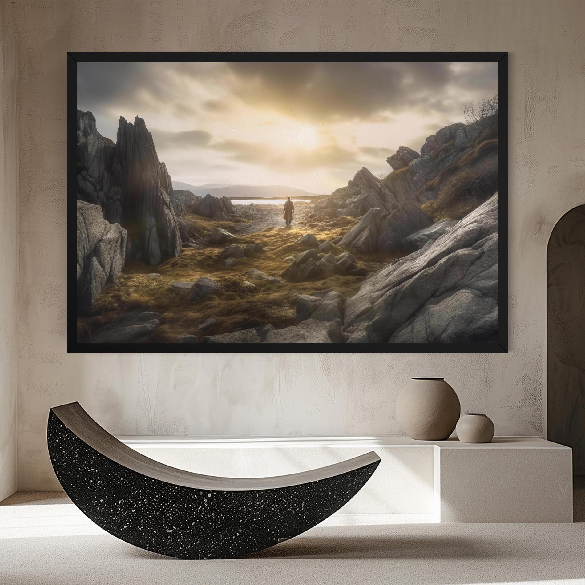 Obraz na Płótnie Rocky Area Man mockup 8