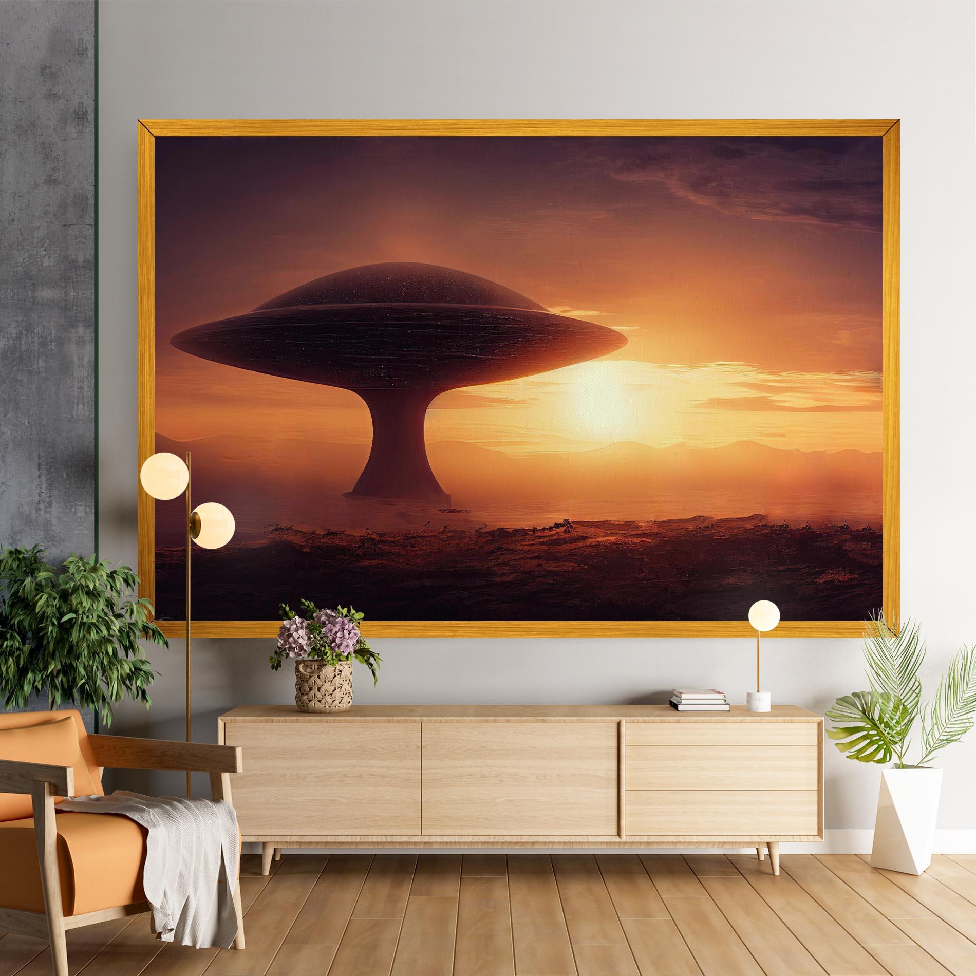 Obraz na Płótnie Fantasy Science Fiction mockup 9