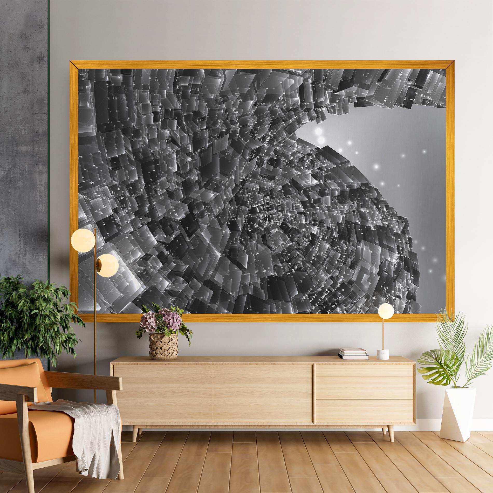 Obraz na Płótnie Grey Shape View mockup 9