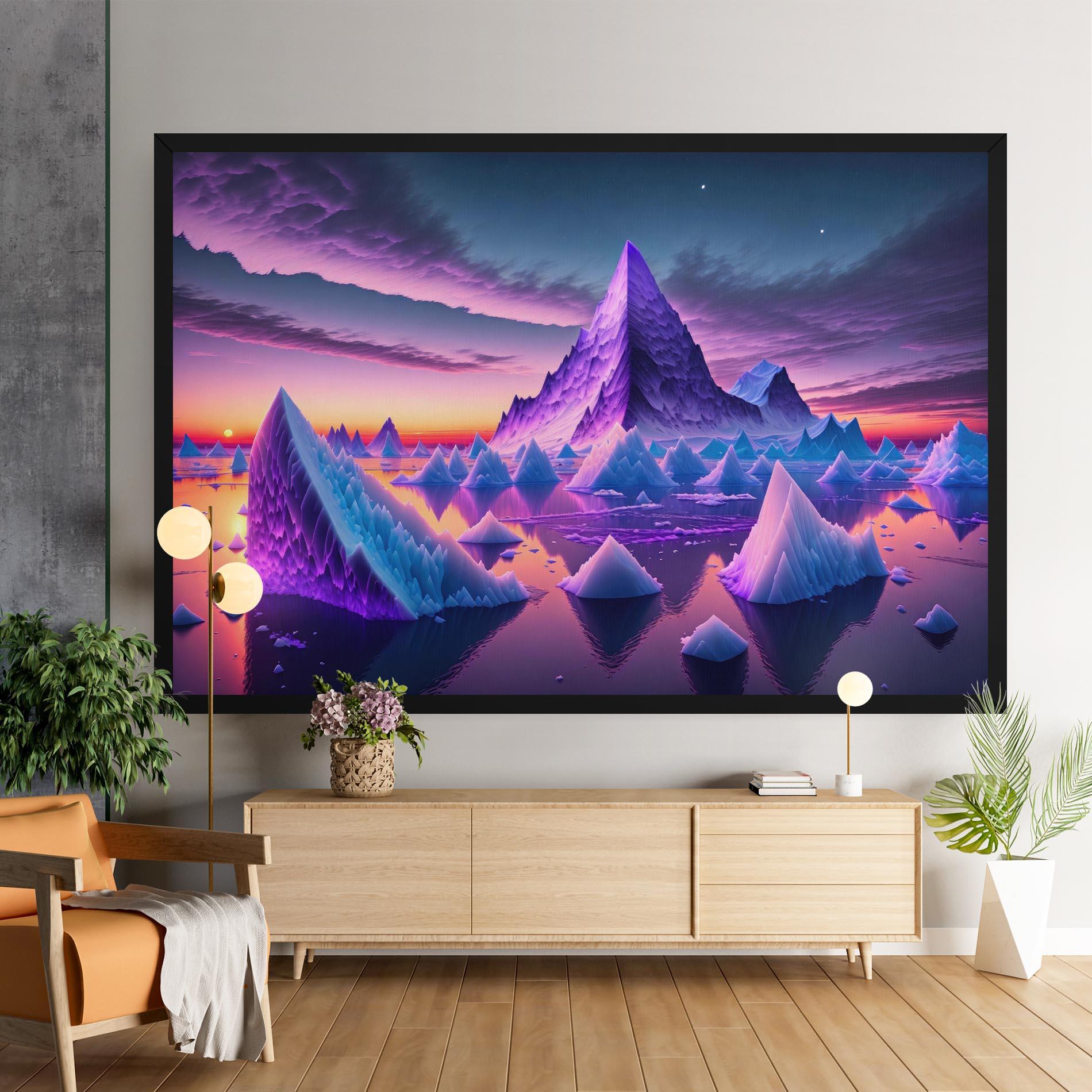 Obraz na Płótnie Floating Iceberg mockup 9