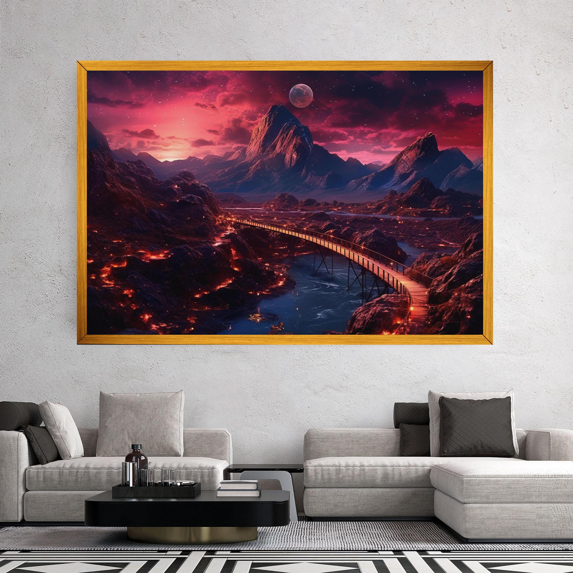 Obraz na Płótnie Interstellar Journey mockup 2