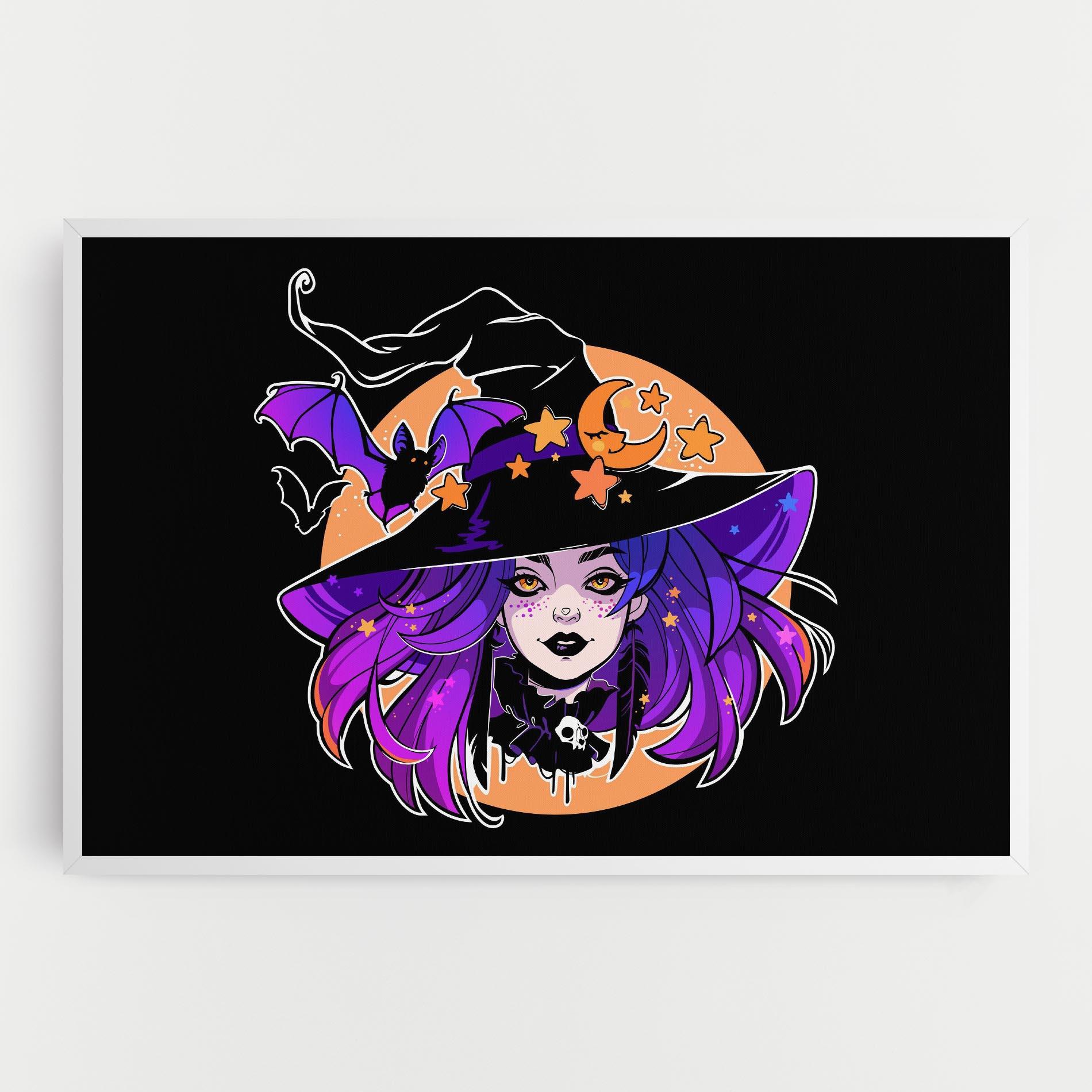 Obraz na Płótnie Purple Witch mockup 0