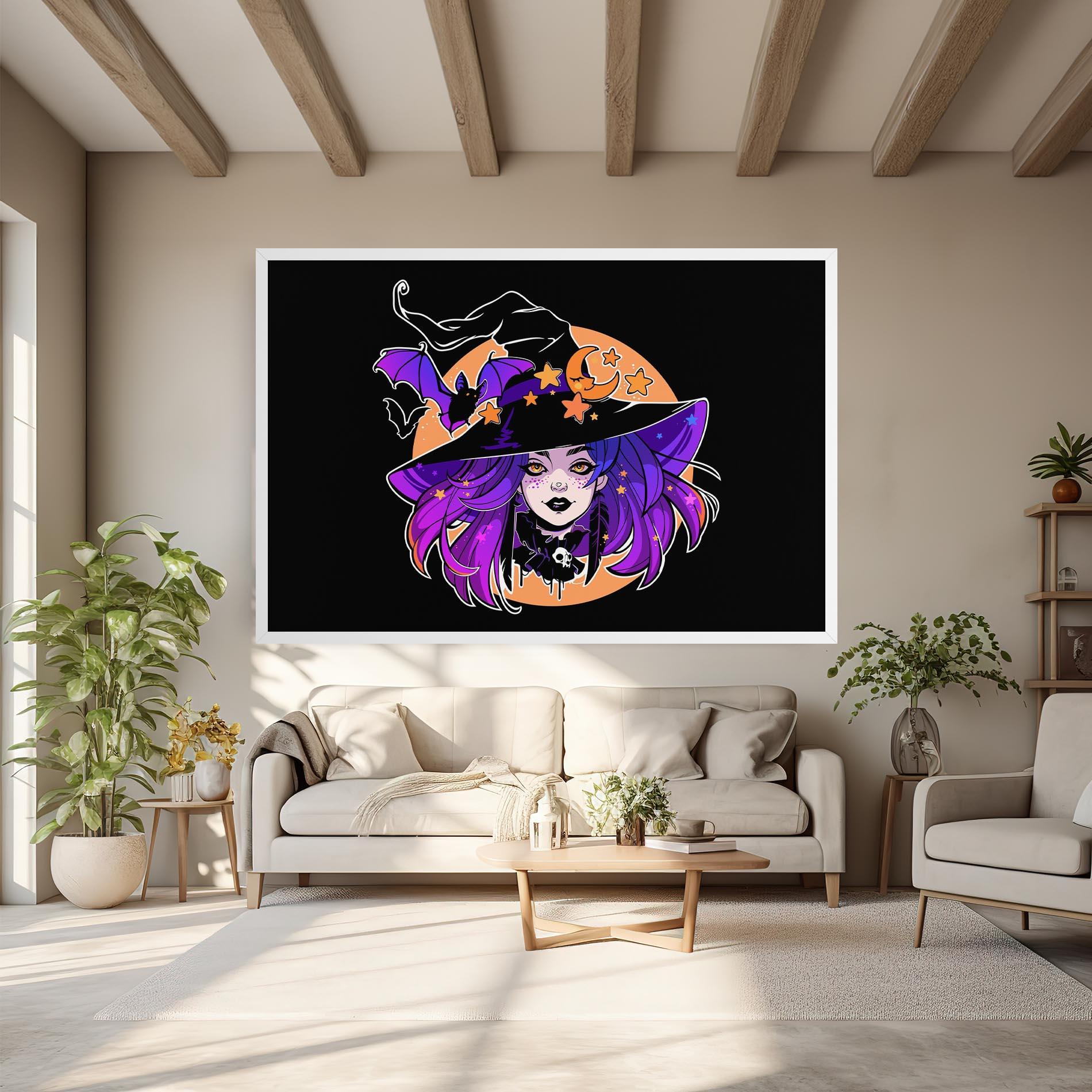 Obraz na Płótnie Purple Witch mockup 6