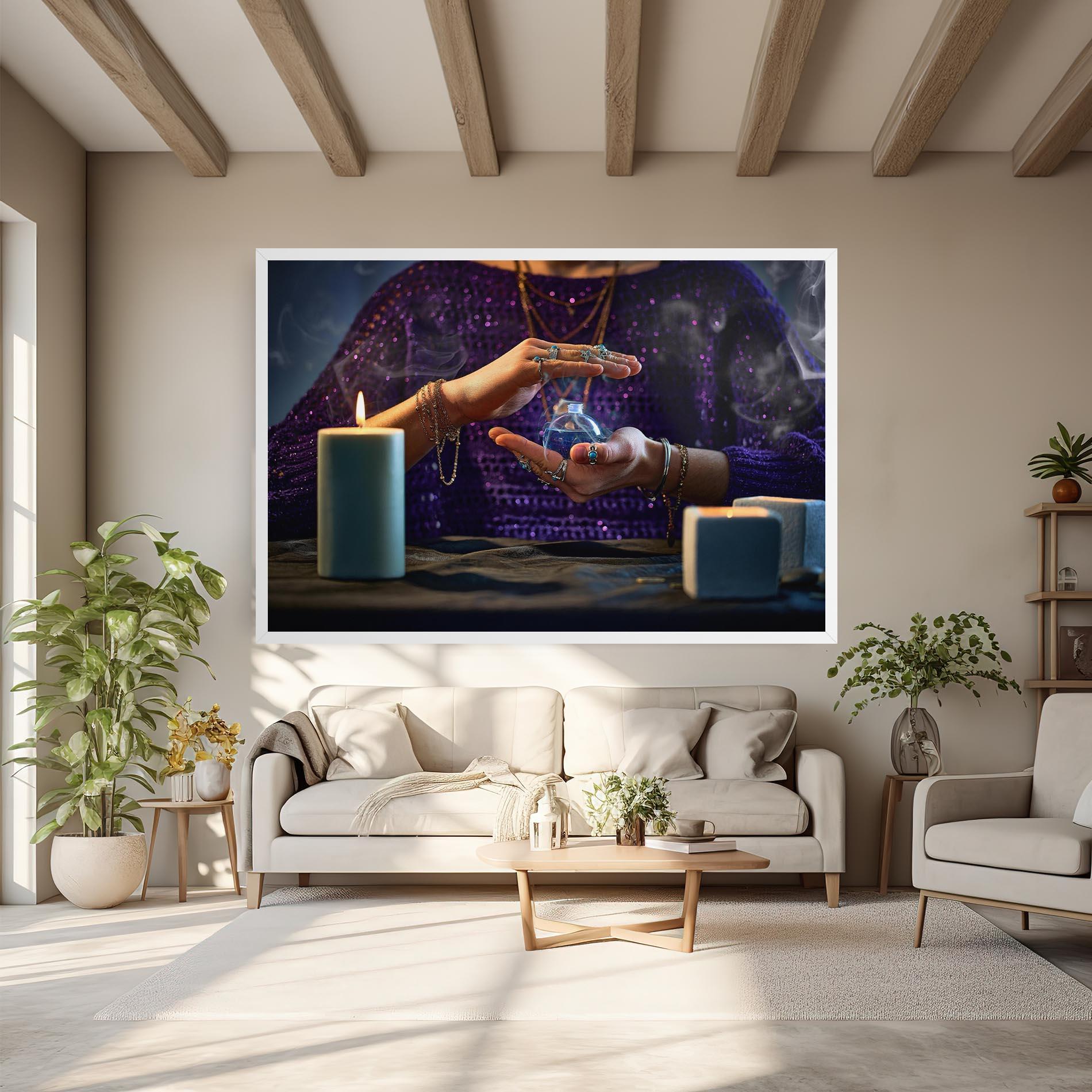 Obraz na Płótnie Witch Magic Smoke mockup 6